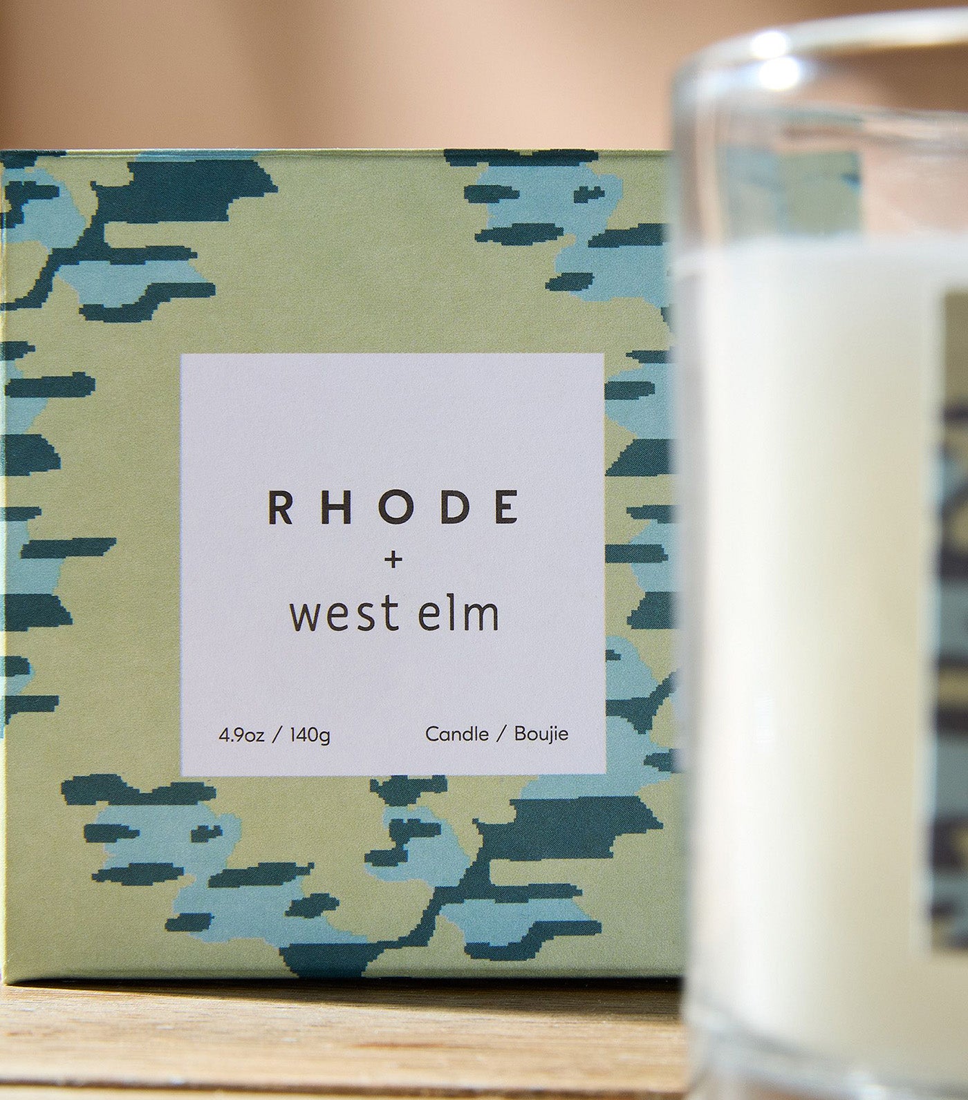 west elm + RHODE Boxed Candle - Thistle & Wildflowers Blue