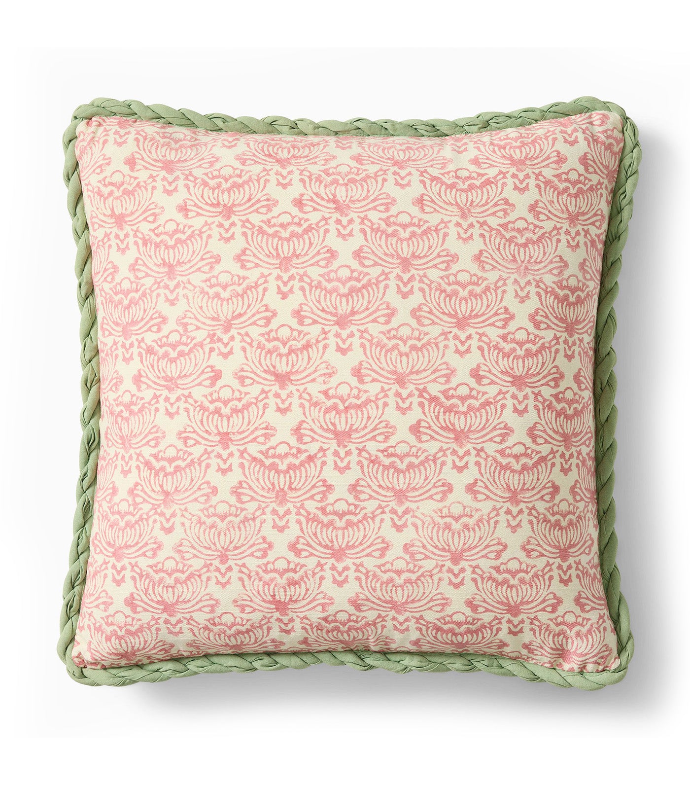 west elm + RHODE Lotus Pillow Cover Brandied Apricot/Fair Green