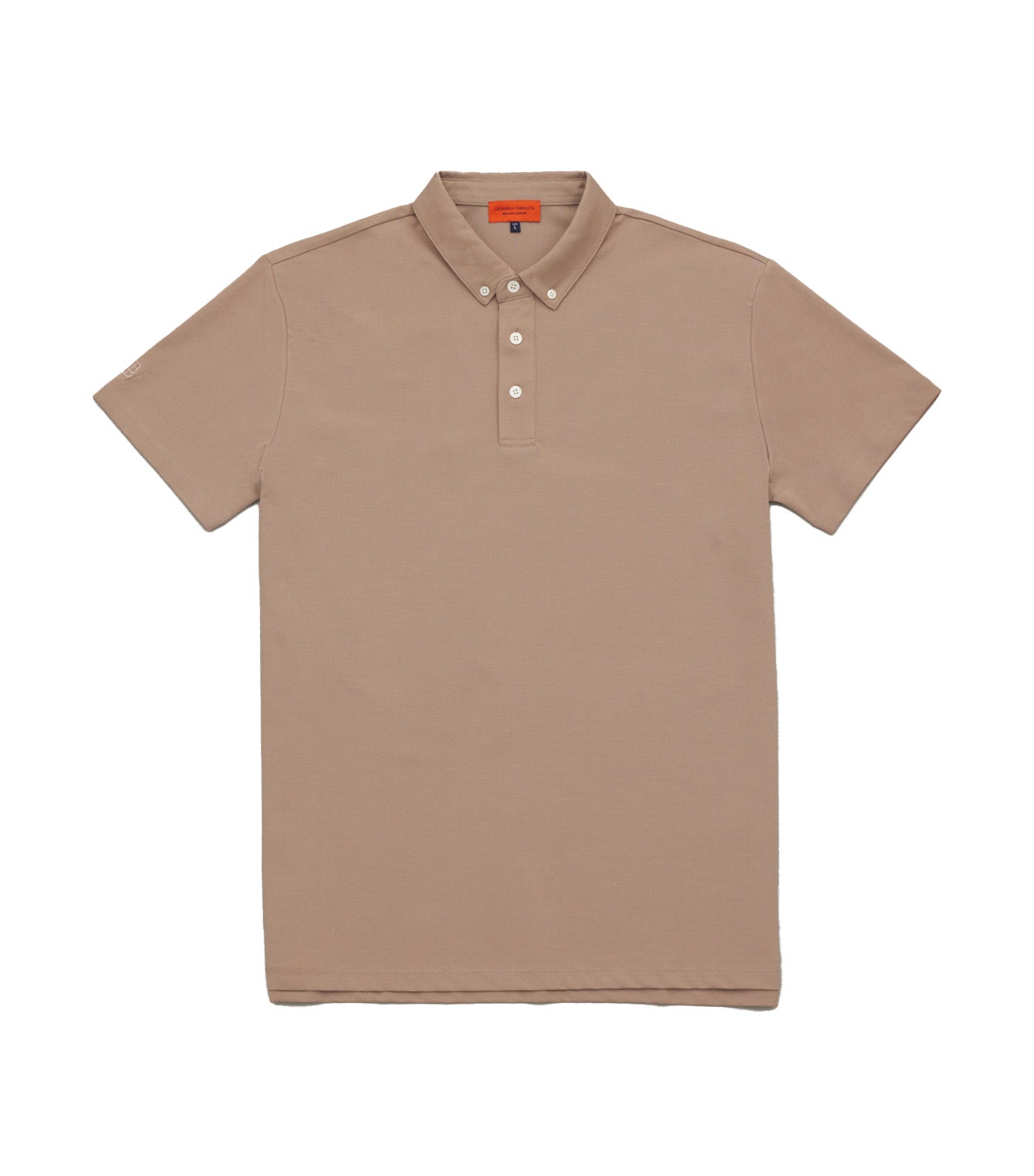 Performance Tech Button Down Polo Sand