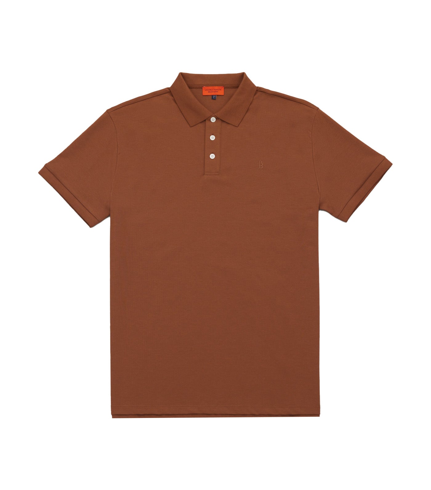 Performance Tech Rib Polo Brown