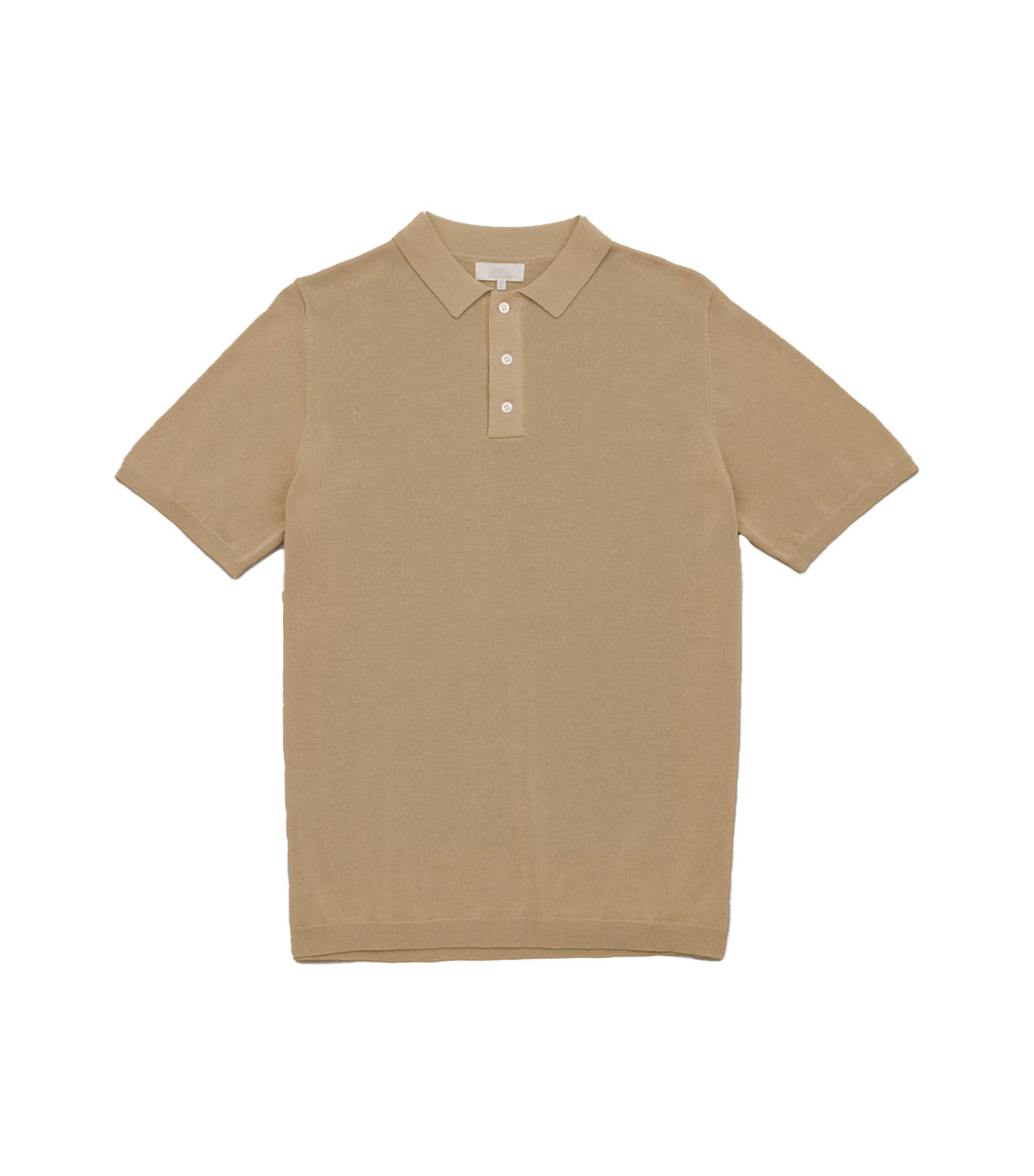 Organic Tennis Polo Beige