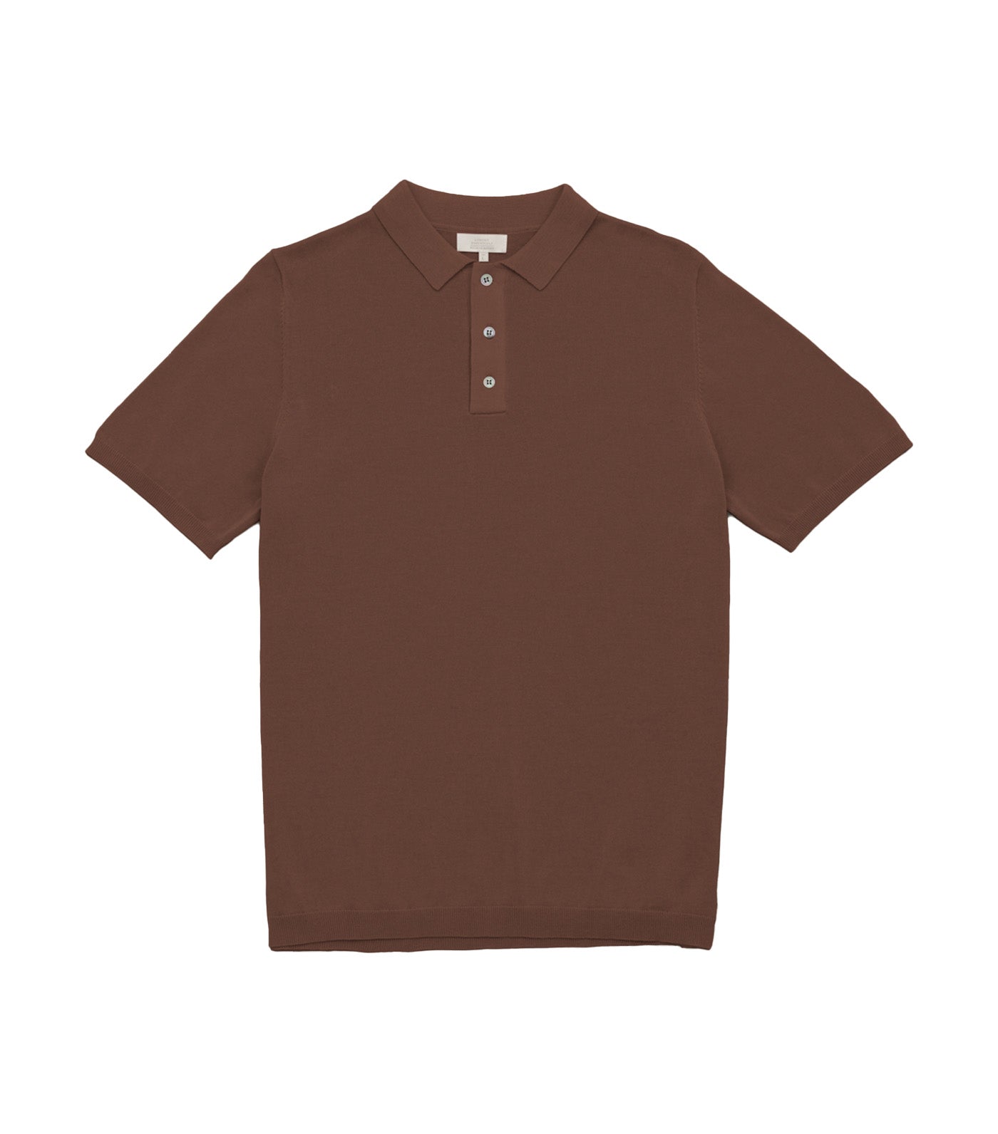 Organic Tennis Polo Brown