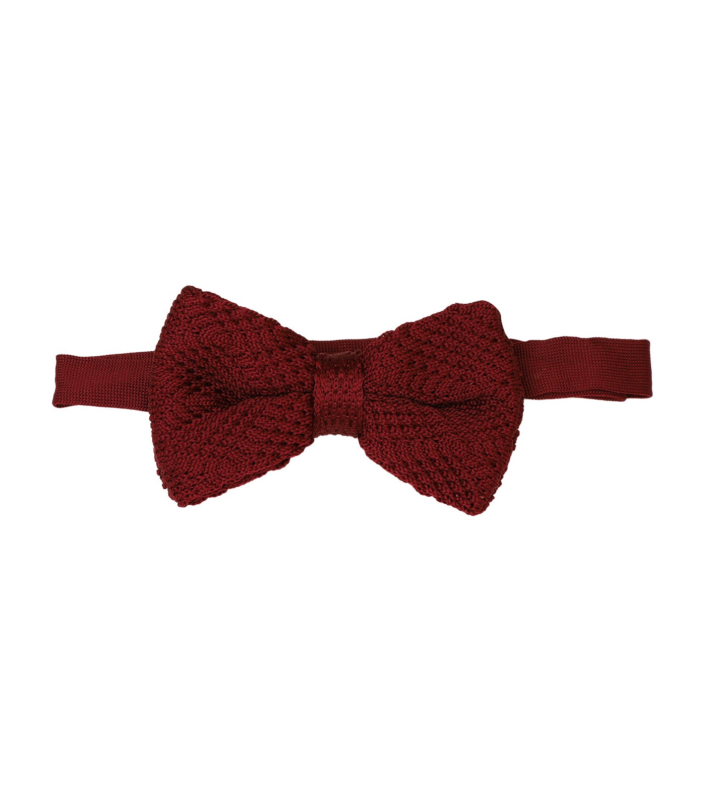 Knit Bowtie Burgundy