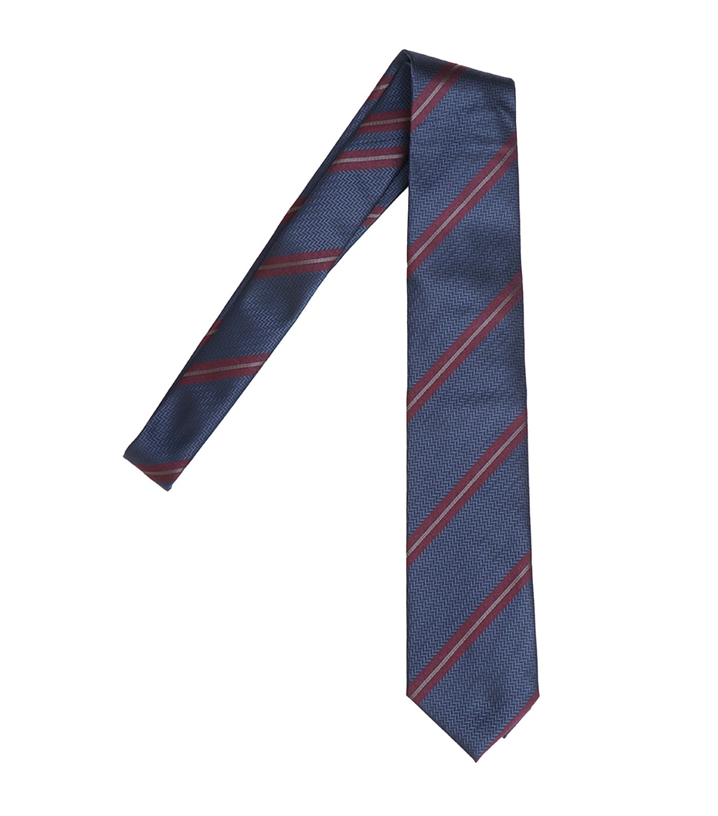 Cadogan Stripe Tie Navy