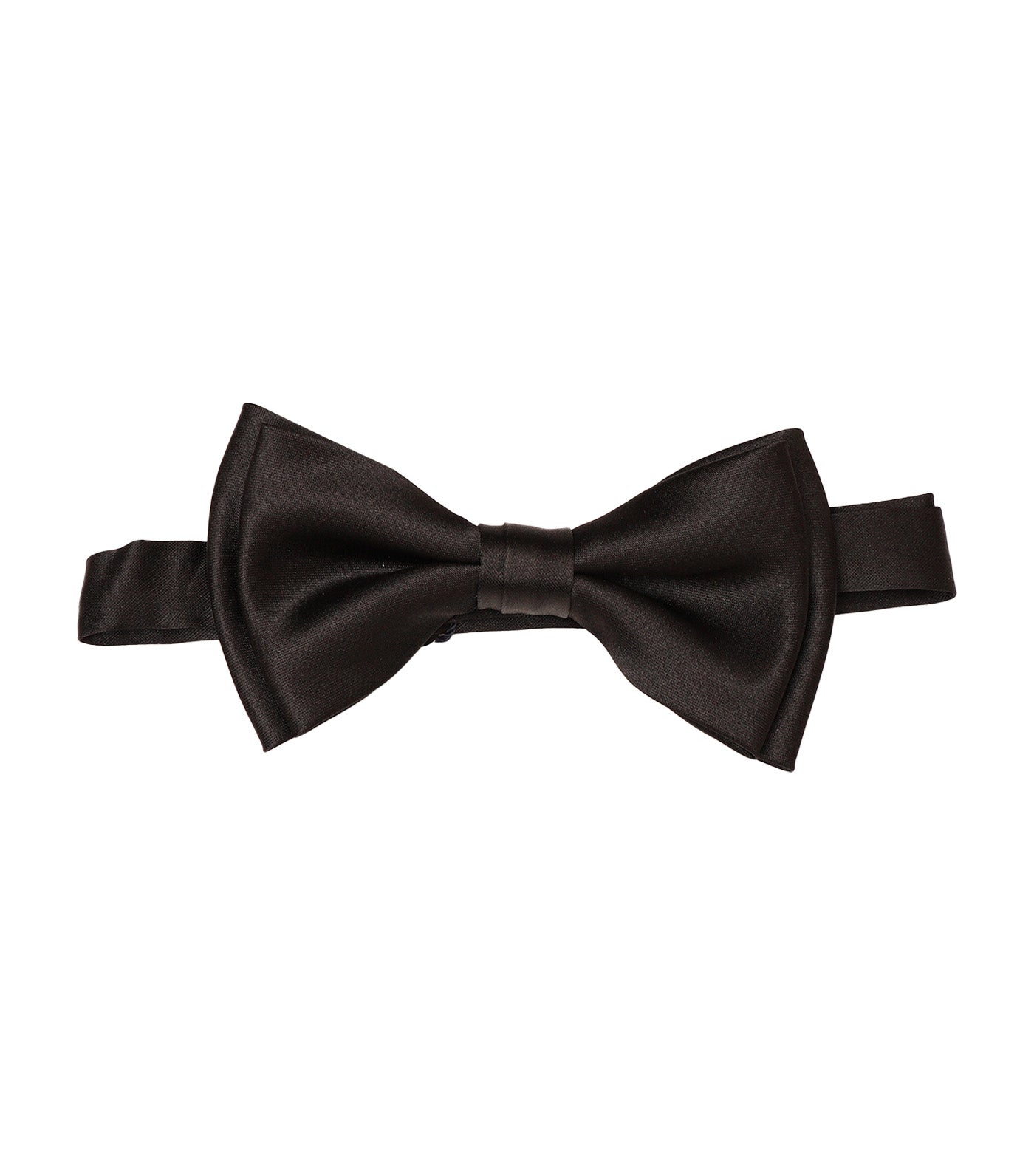 Satin Double Bowtie Black