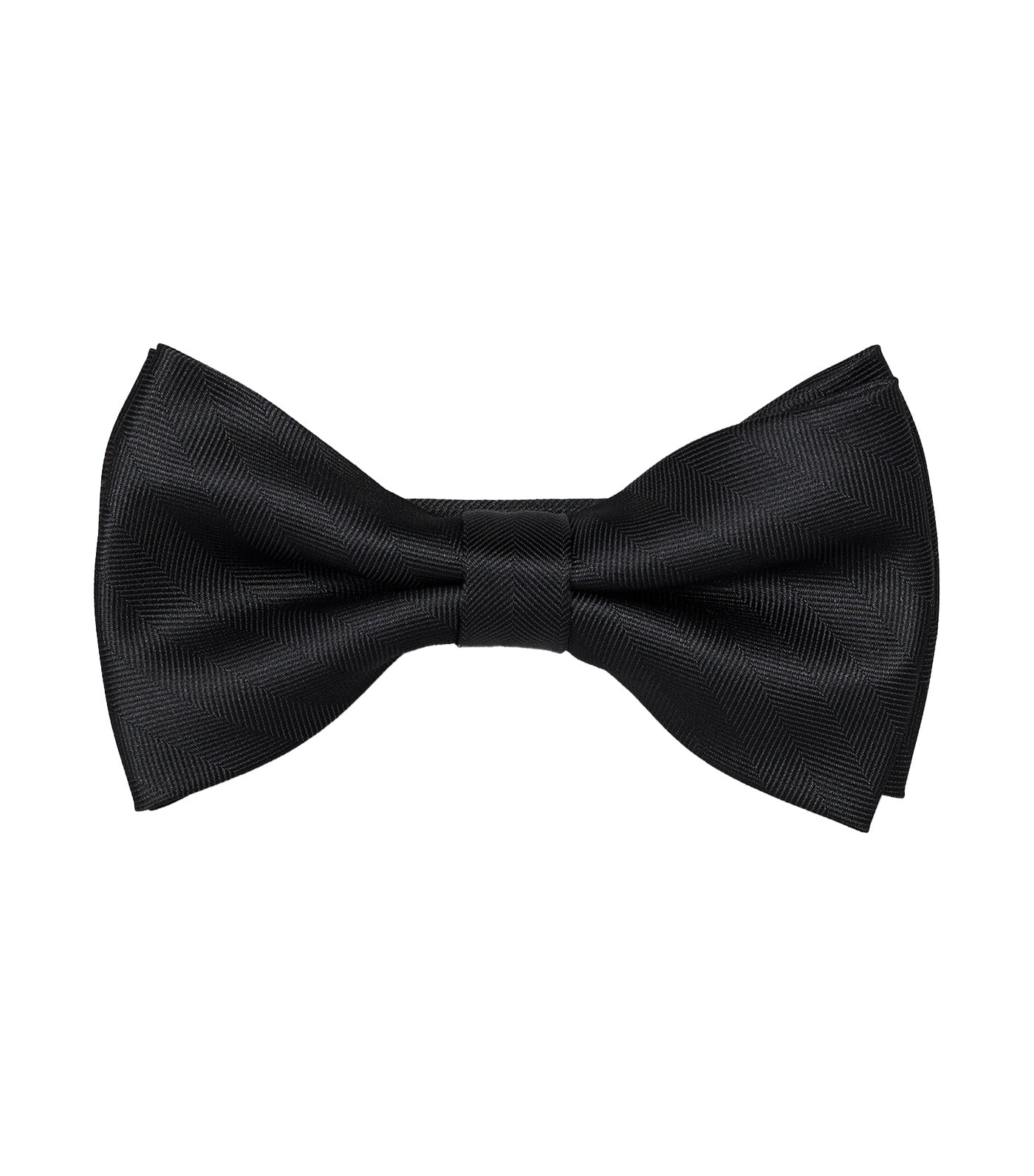 Herringbone Bowtie Black