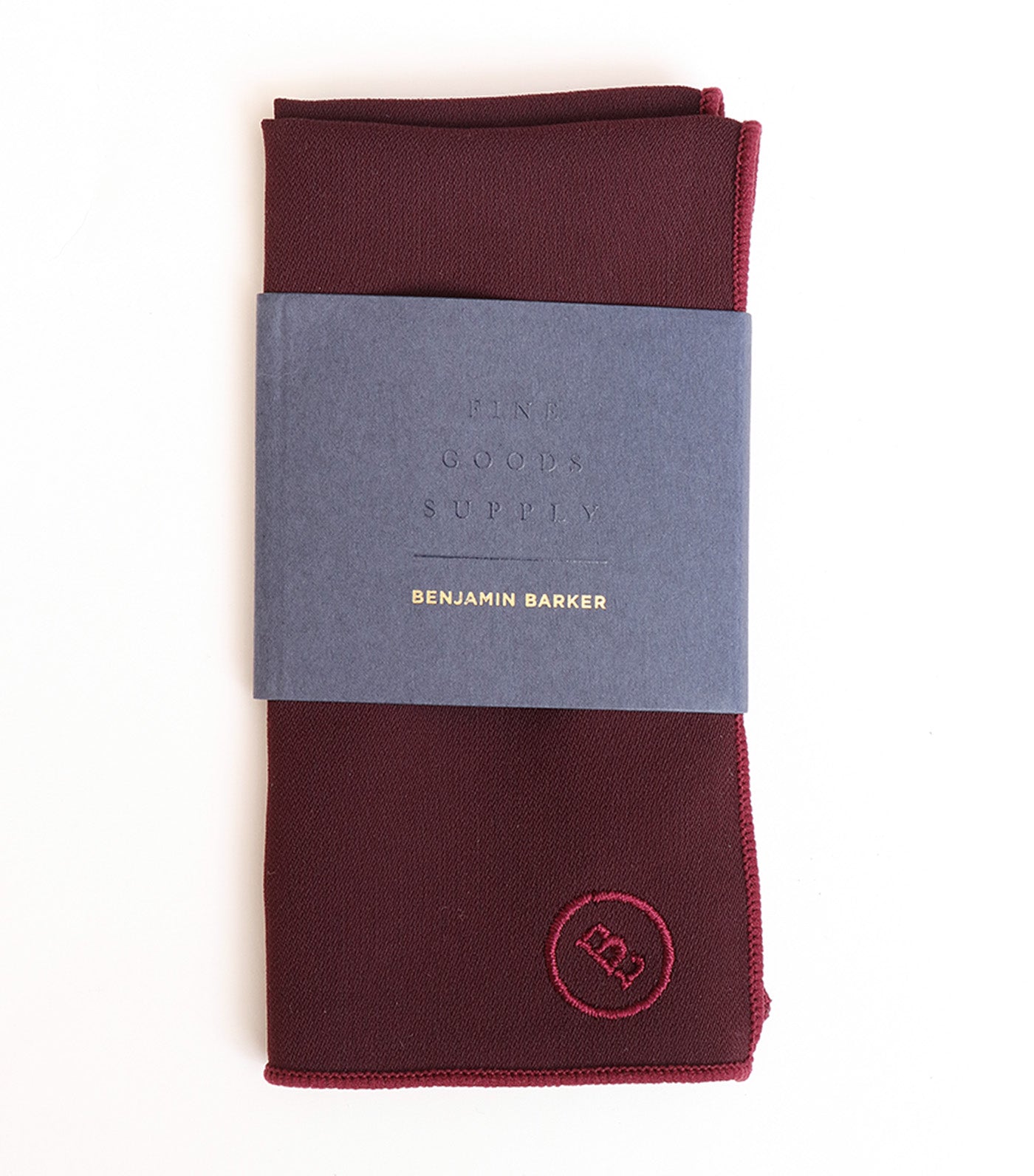 Bedford Linen Pocket Square Burgundy