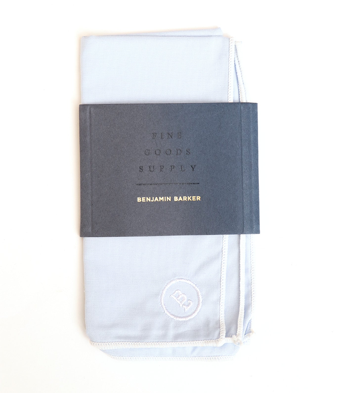 Keyse Linen Pocket Square Sky