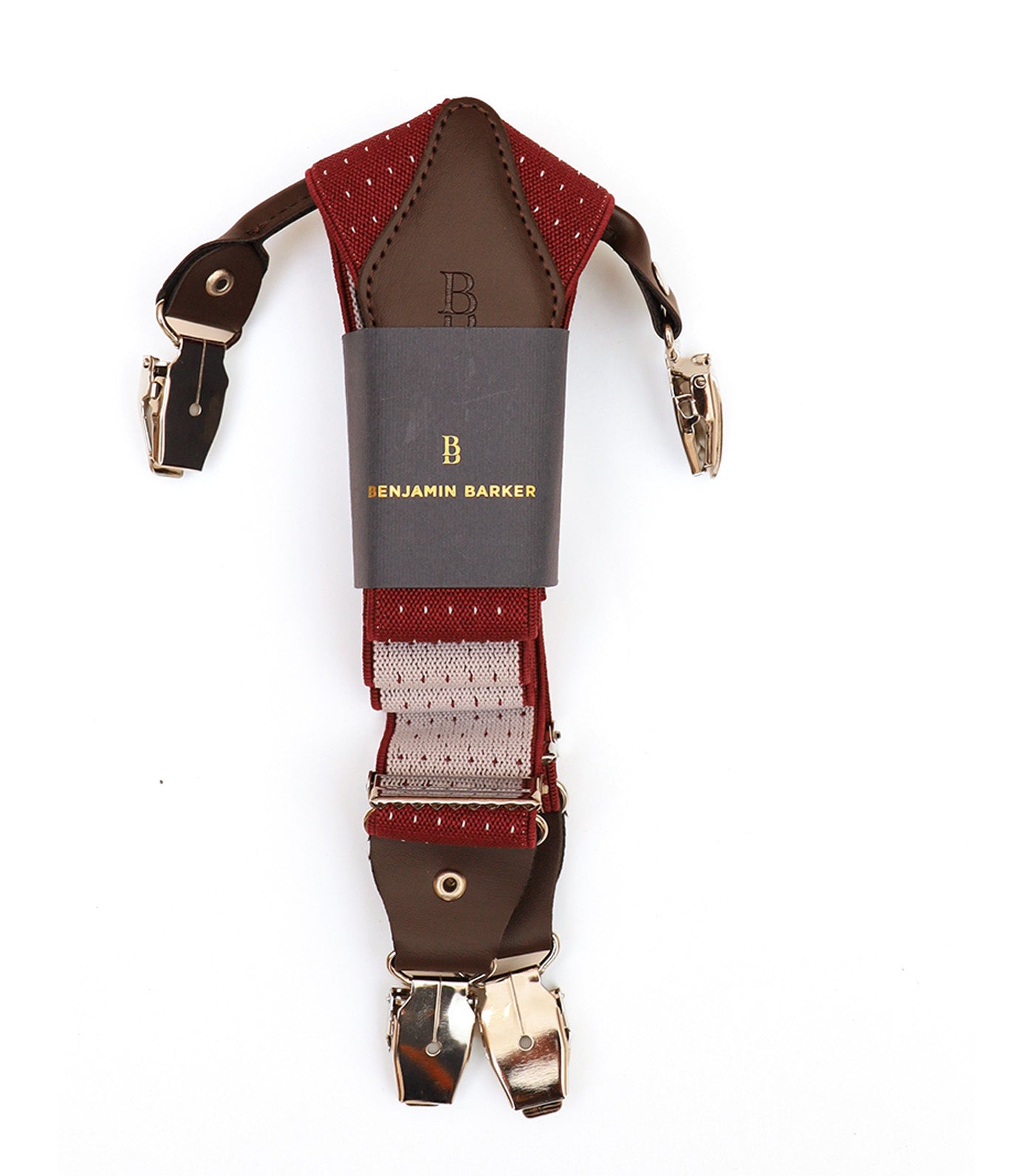 Dotted Suspenders Burgundy