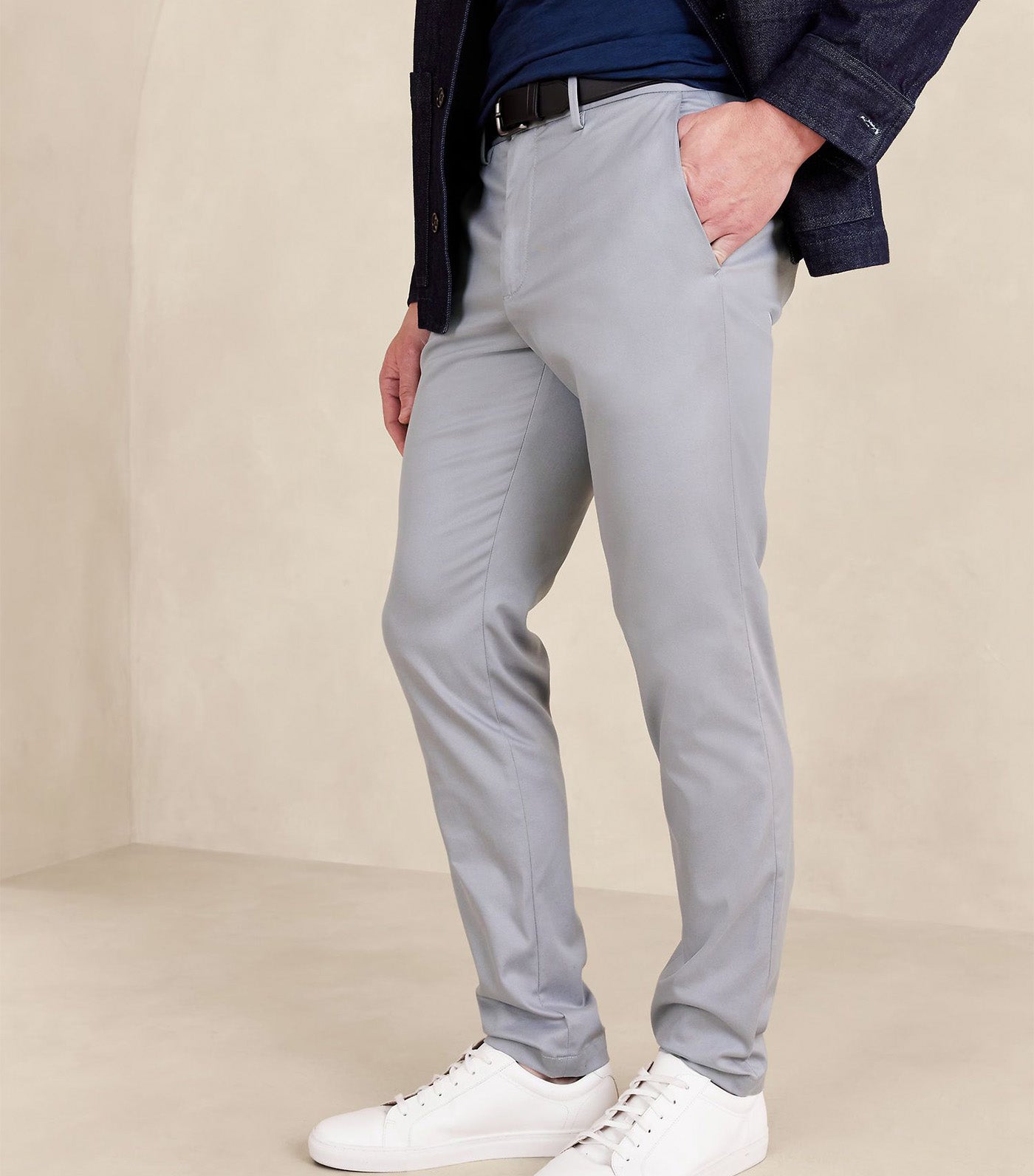 Slim Rapid Movement Chino Cliff Gray