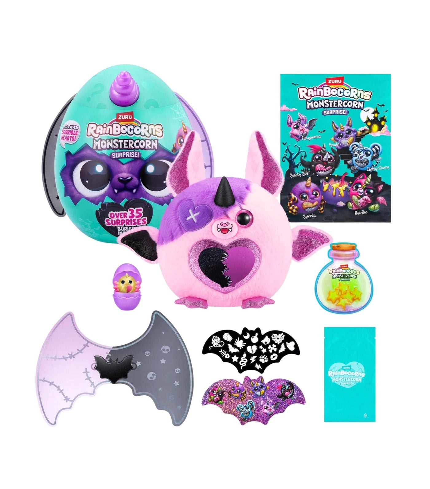 Rainbocorns Monstercorn Surprise Series 1 Vampire Bat Purple Horn