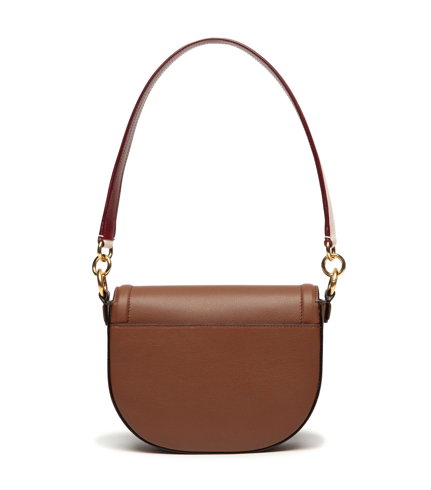 Code Flap Crossbody Bag Brown