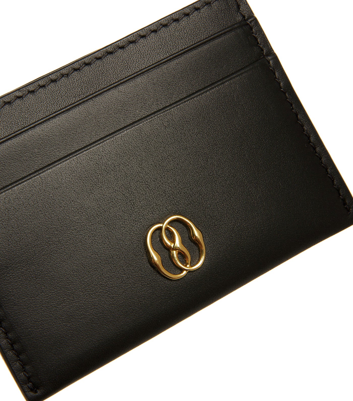 Emblem Card Holder Black