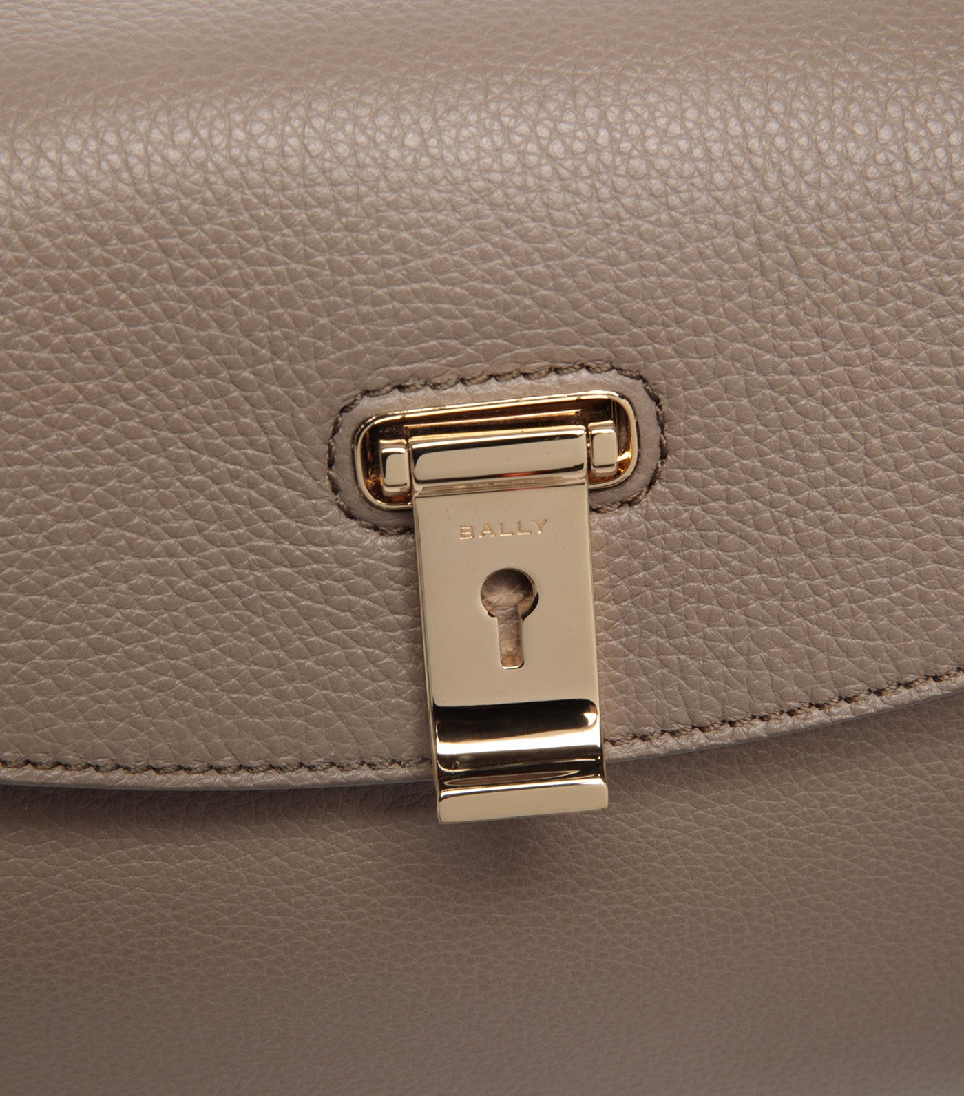 Lock Me Small Top Handle Bag Taupe