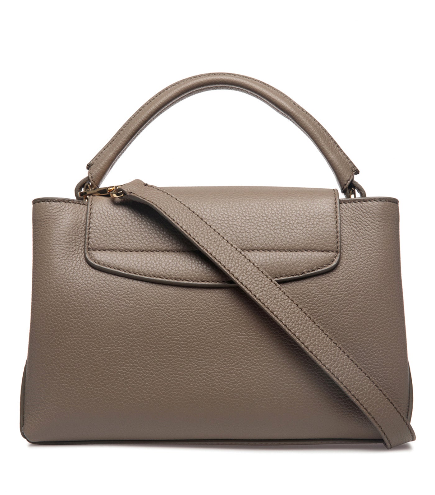 Lock Me Small Top Handle Bag Taupe