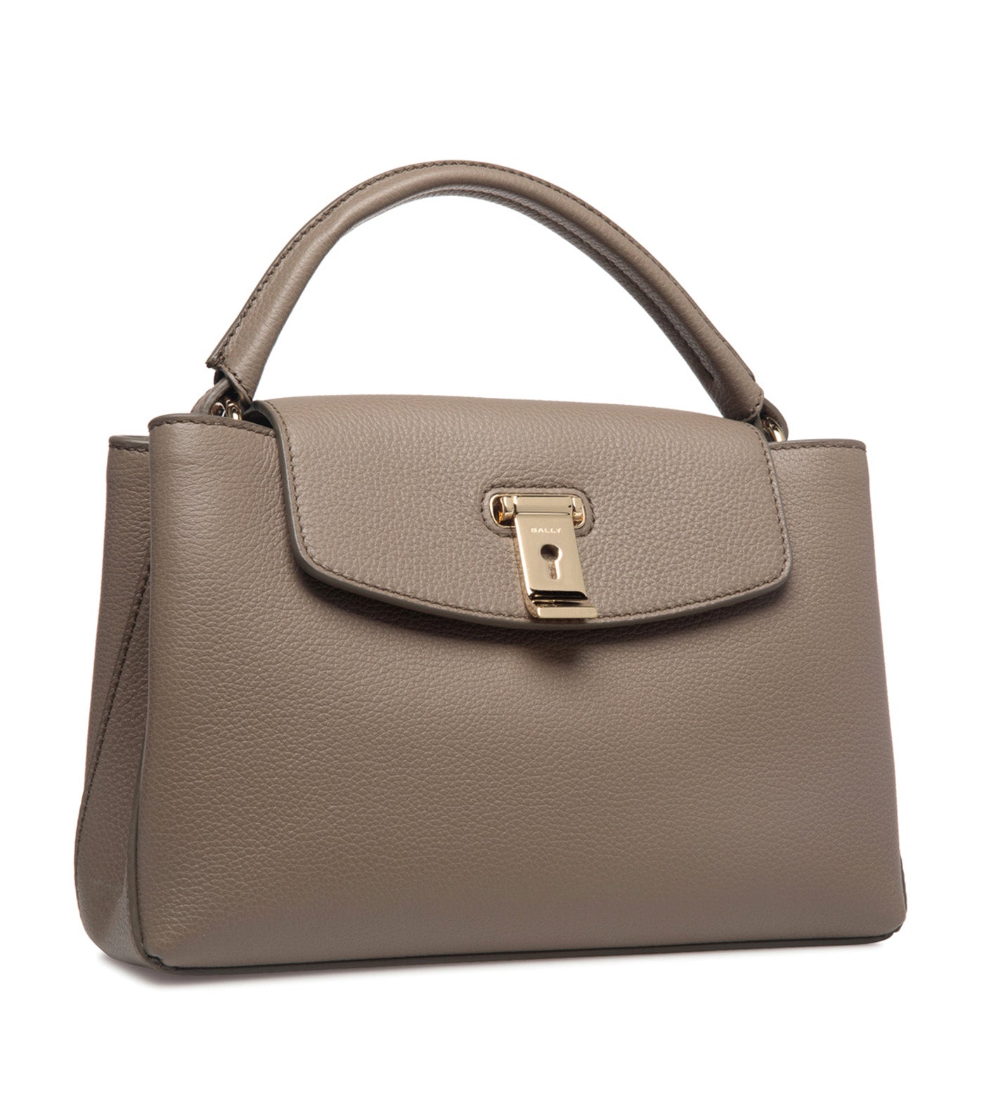 Lock Me Small Top Handle Bag Taupe