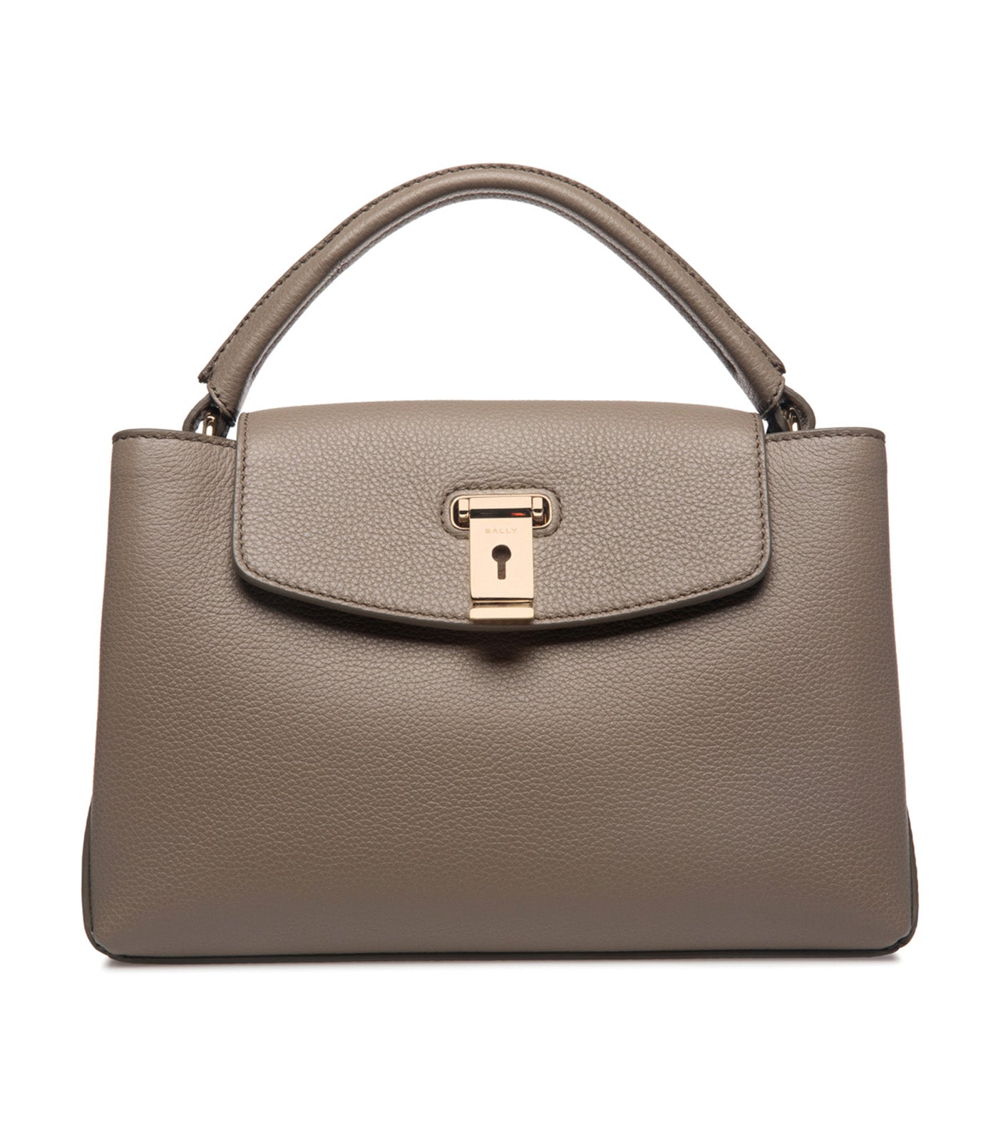 Lock Me Small Top Handle Bag Taupe