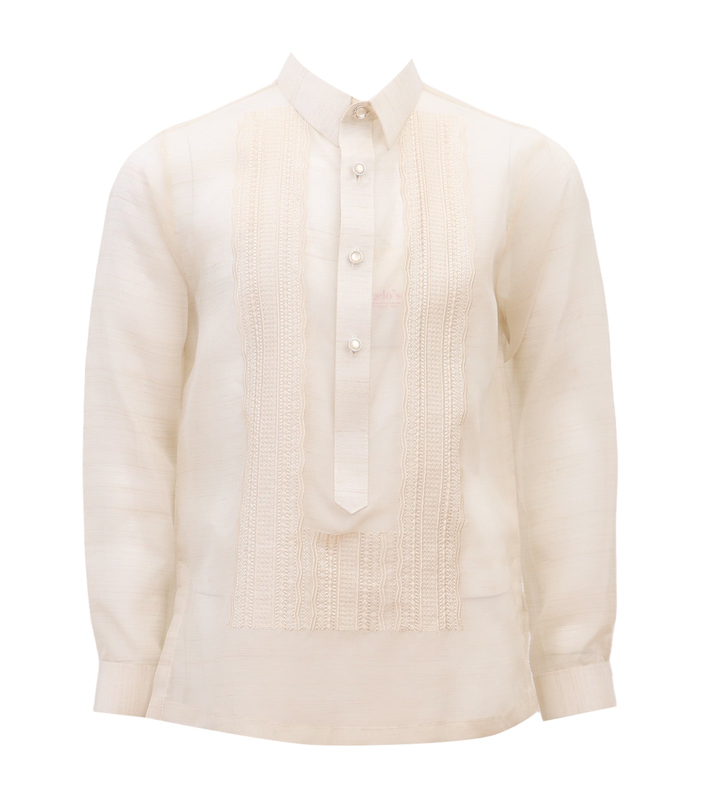 Nathan 2 Jusi Piña Barong for Kids with Embroidery