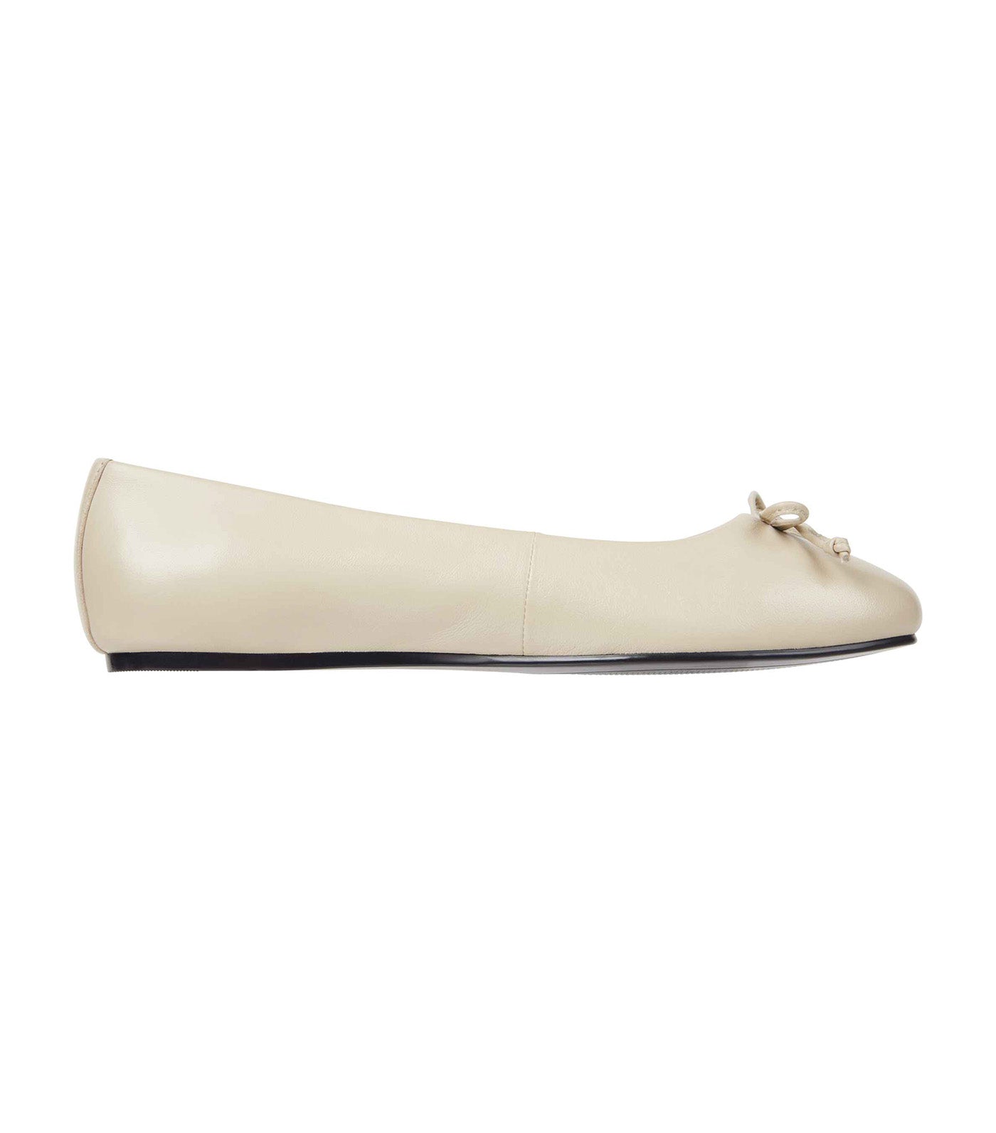 Women's Essential Leather Ballerina White