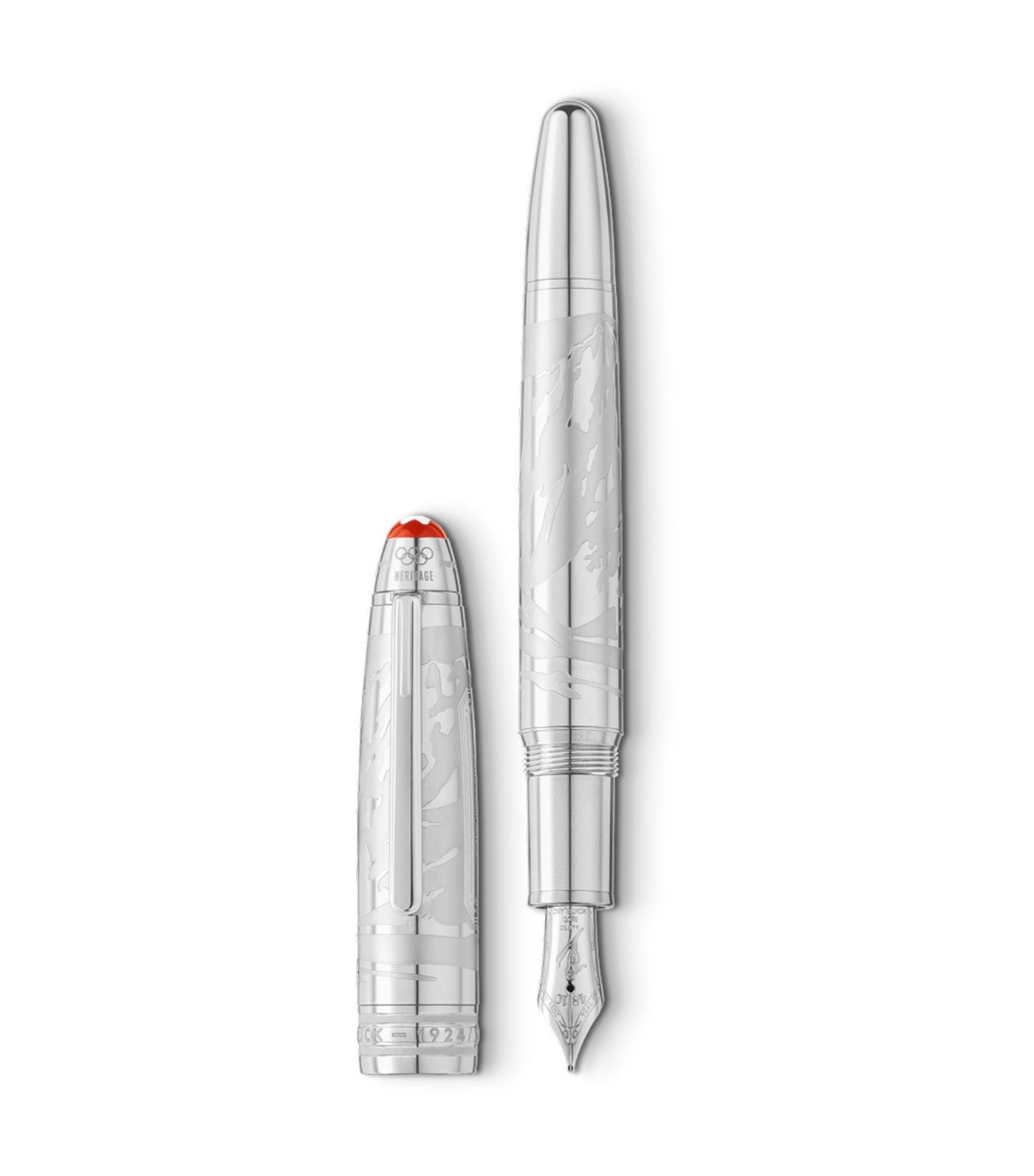 Meisterstück x Olympic Heritage Chamonix 1924 Solitaire LeGrand Fountain Pen (M) Steel