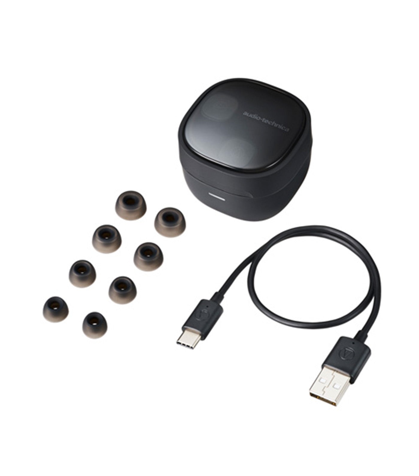 Audio-Technica True Wireless Earbuds ATH-SQ1TW2 Black Rustan's