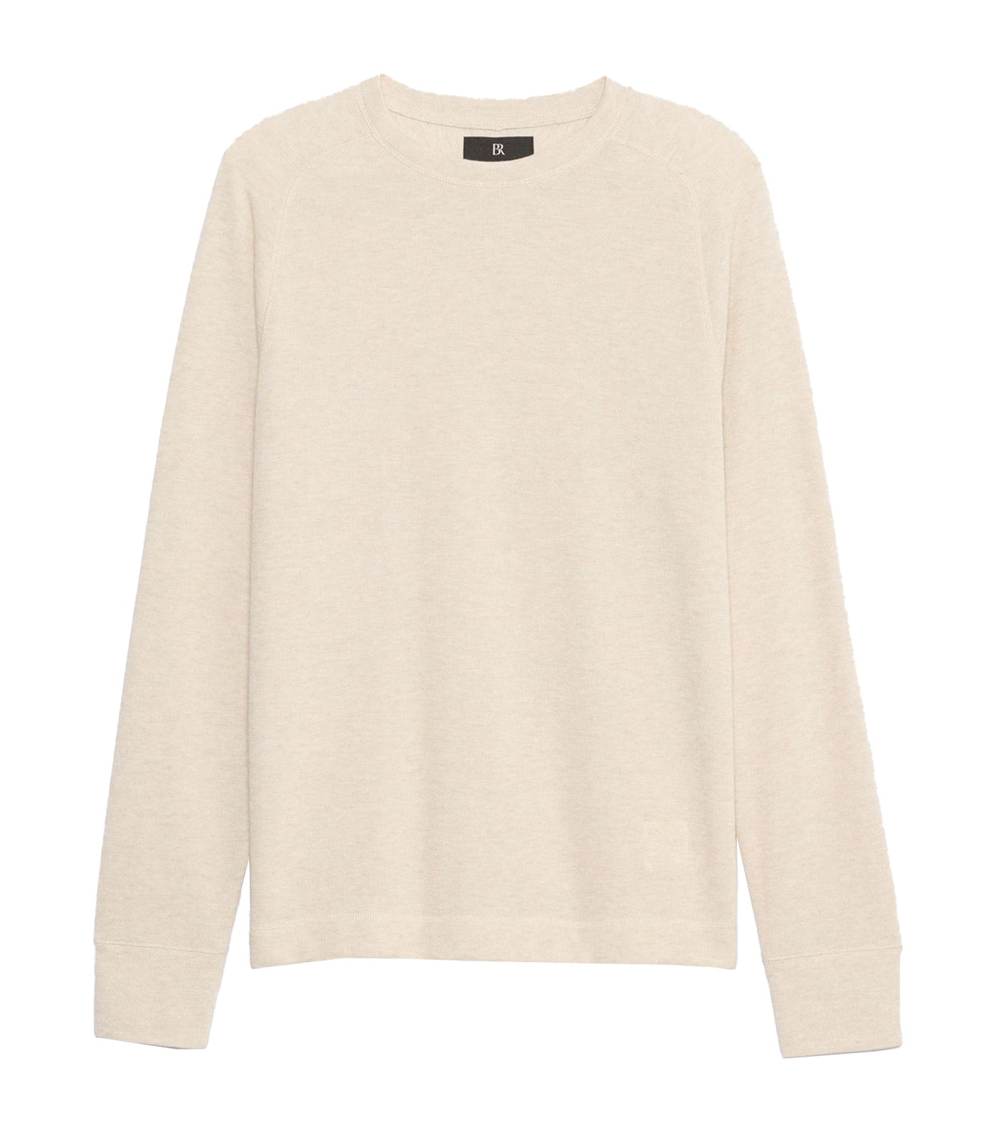 Slub Double-Knit Crew-Neck T-Shirt Oatmeal Heather