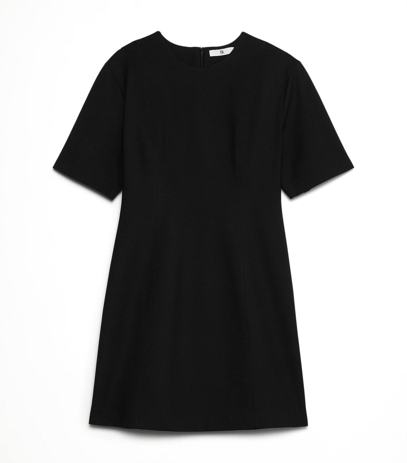 Everywhere Ponte Seamed Mini Dress Black