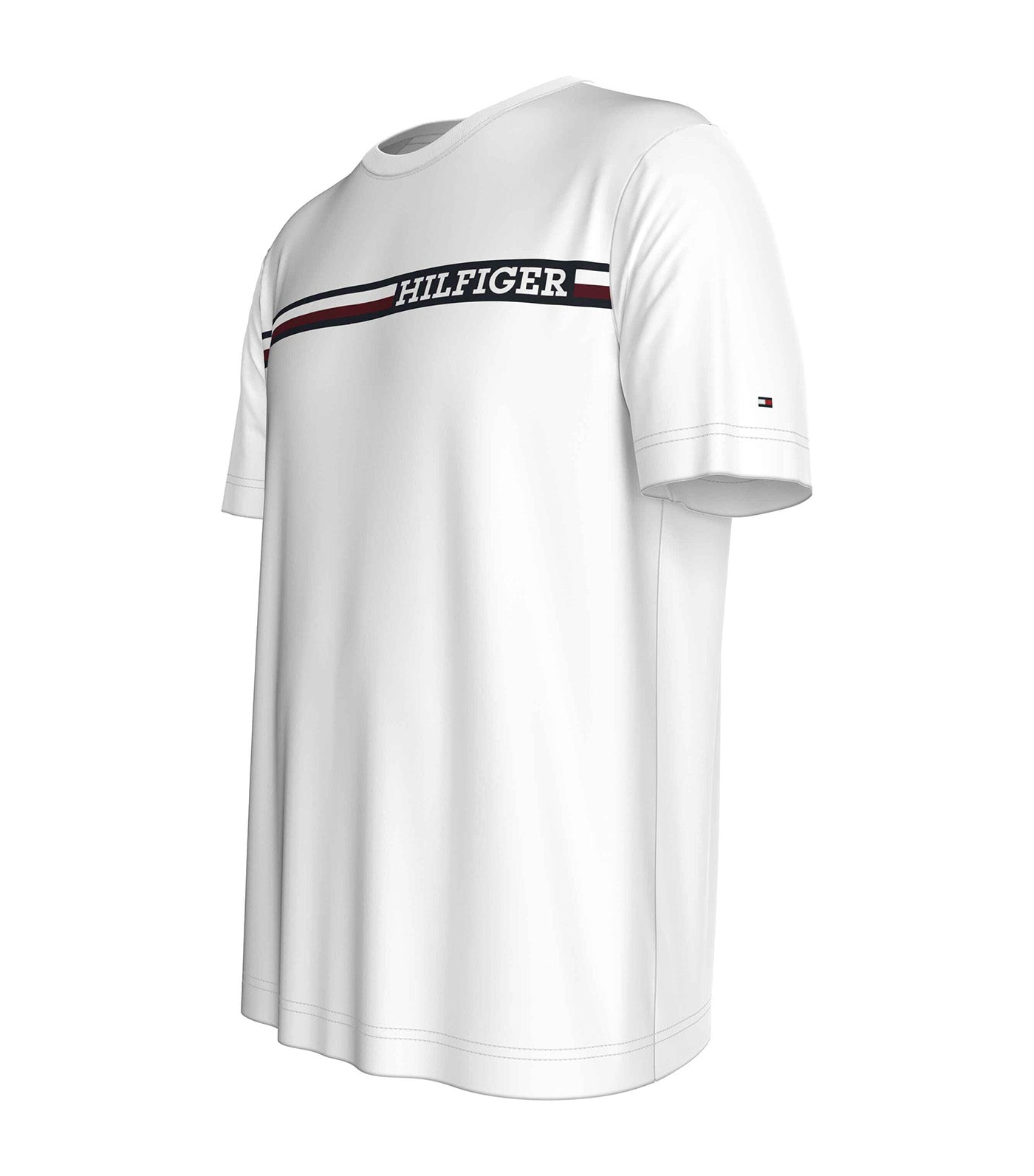 Men's Chest Stripe Tee White