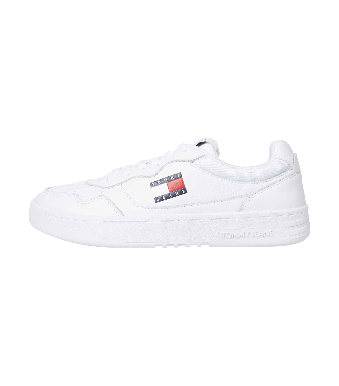 Men's Cupsole Leather Essential Sneakers White