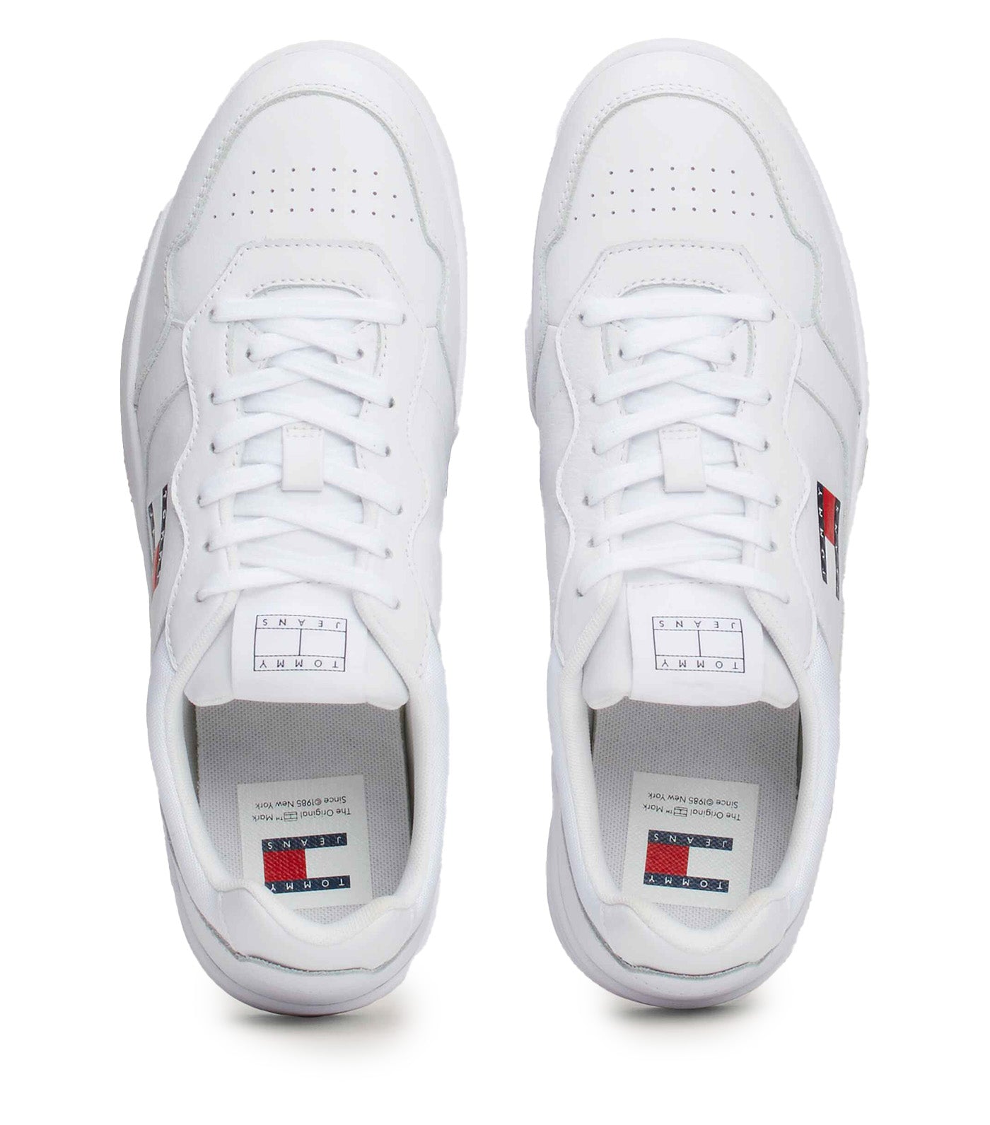 Men's Cupsole Leather Essential Sneakers White