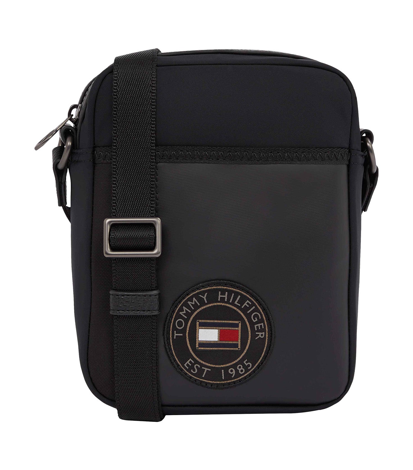 Men's Blocked Mini Reporter Bag Black