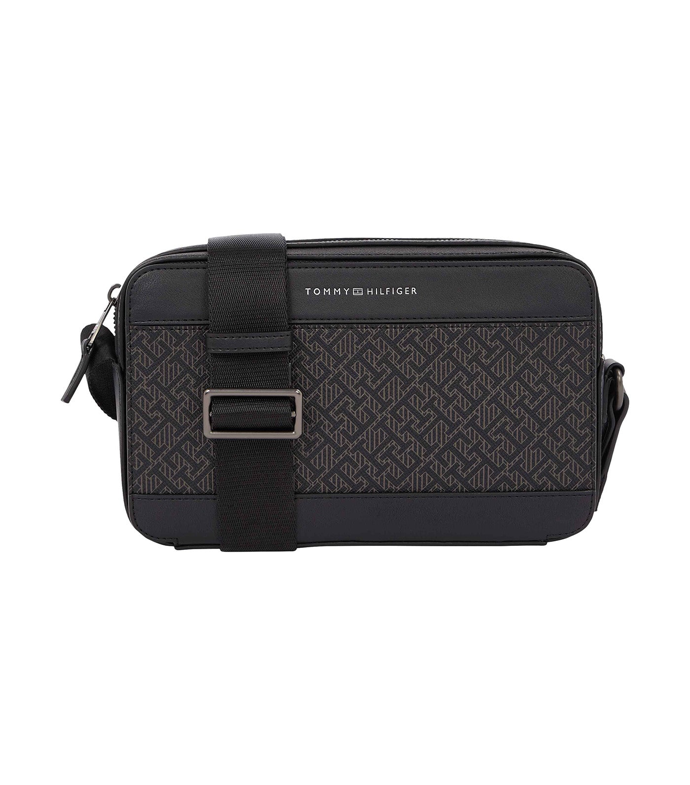 Men's Monogram East/West Reporter Bag Black