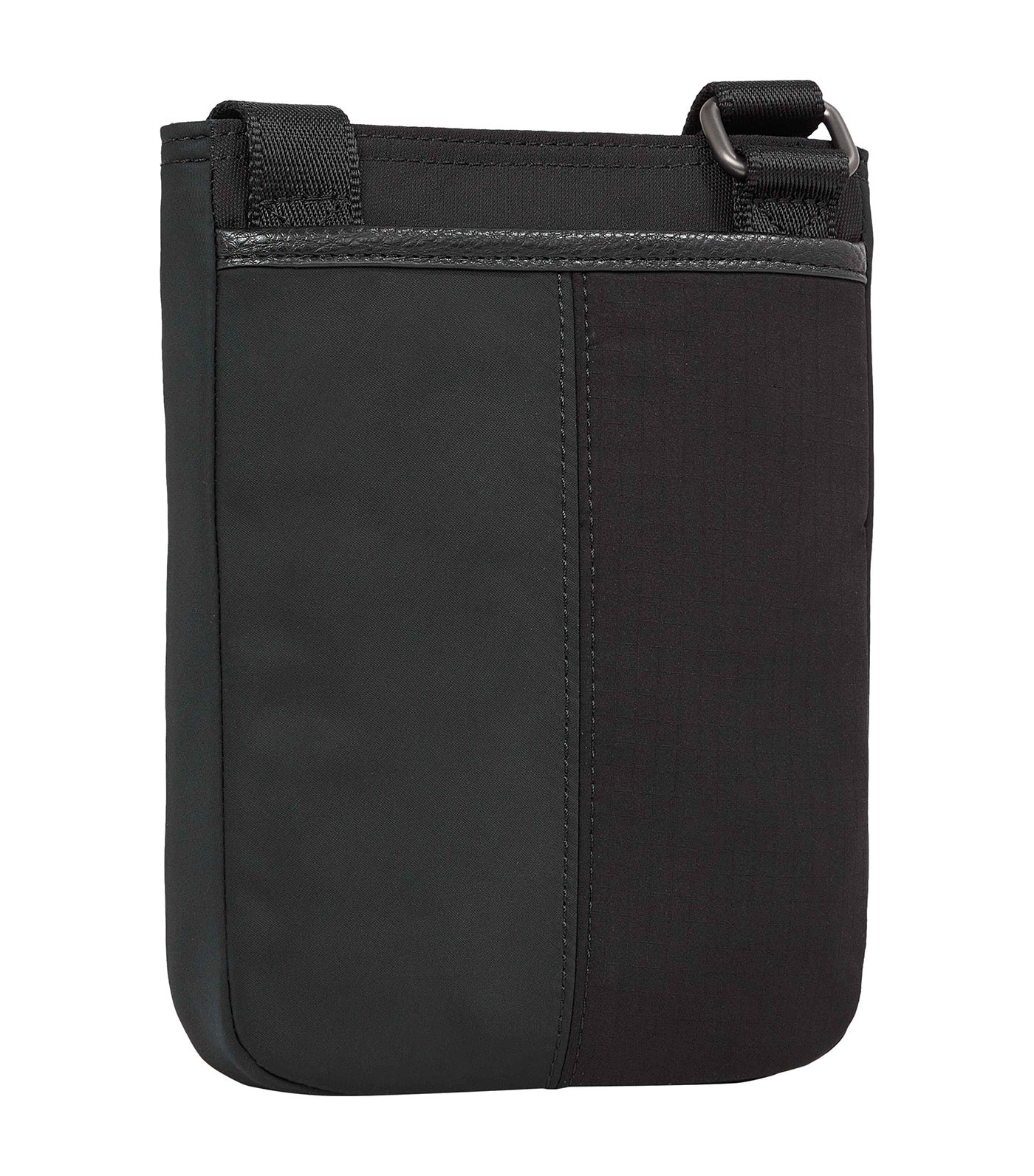 Men's Blocked Crossbody Bag Black