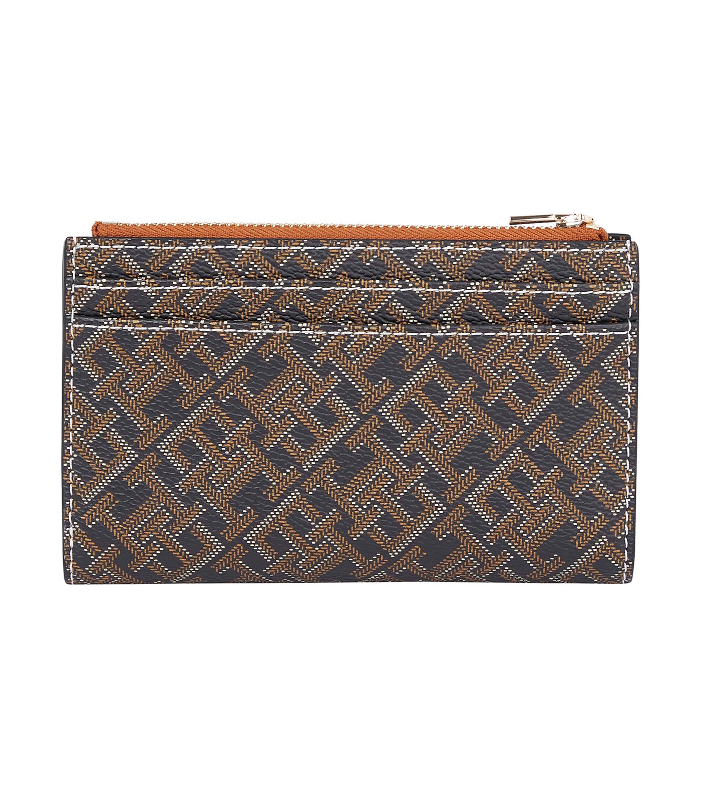 Women's Monoplay Slim Wallet Black/Tan Mix