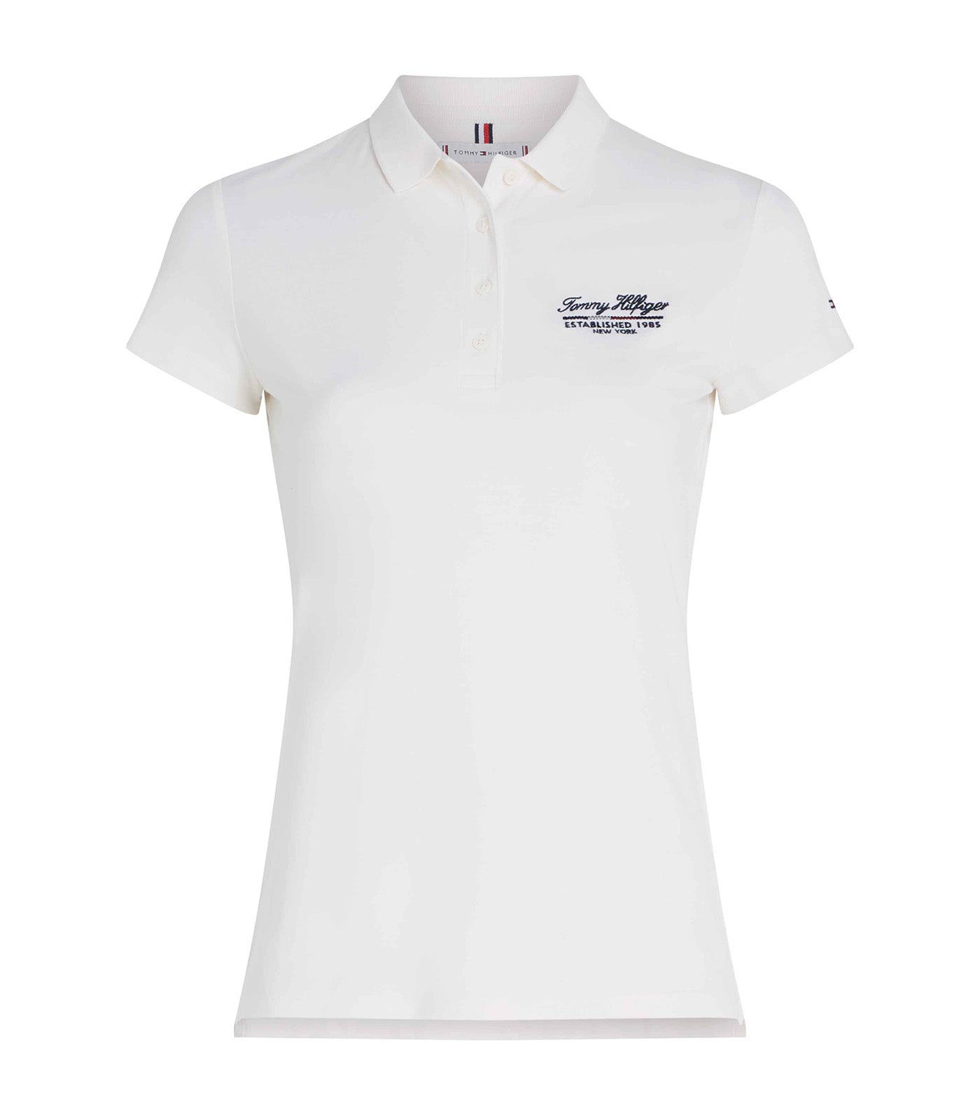 Women's Slim Script Graphic Polo Ancient White