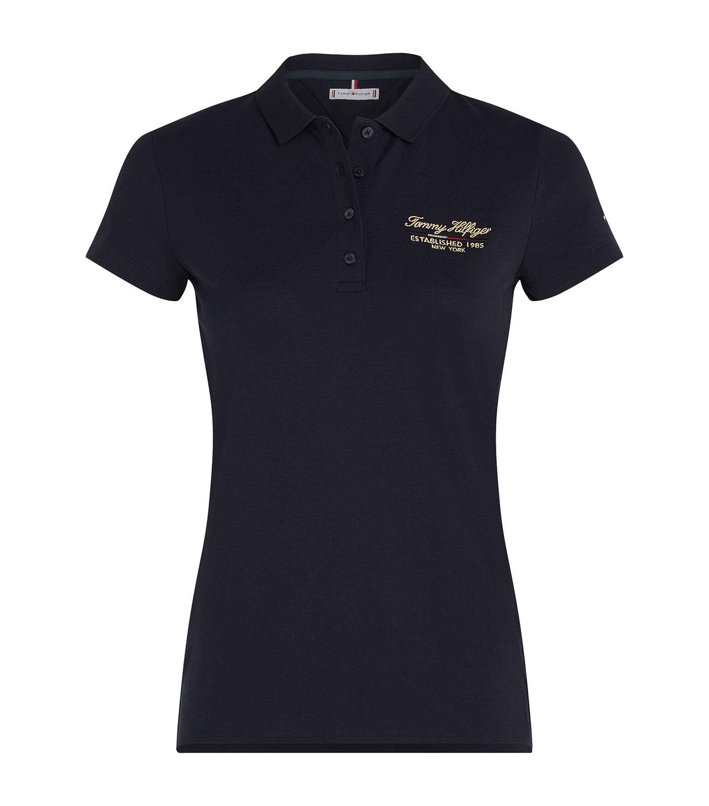 Women's Slim Script Graphic Polo Desert Sky