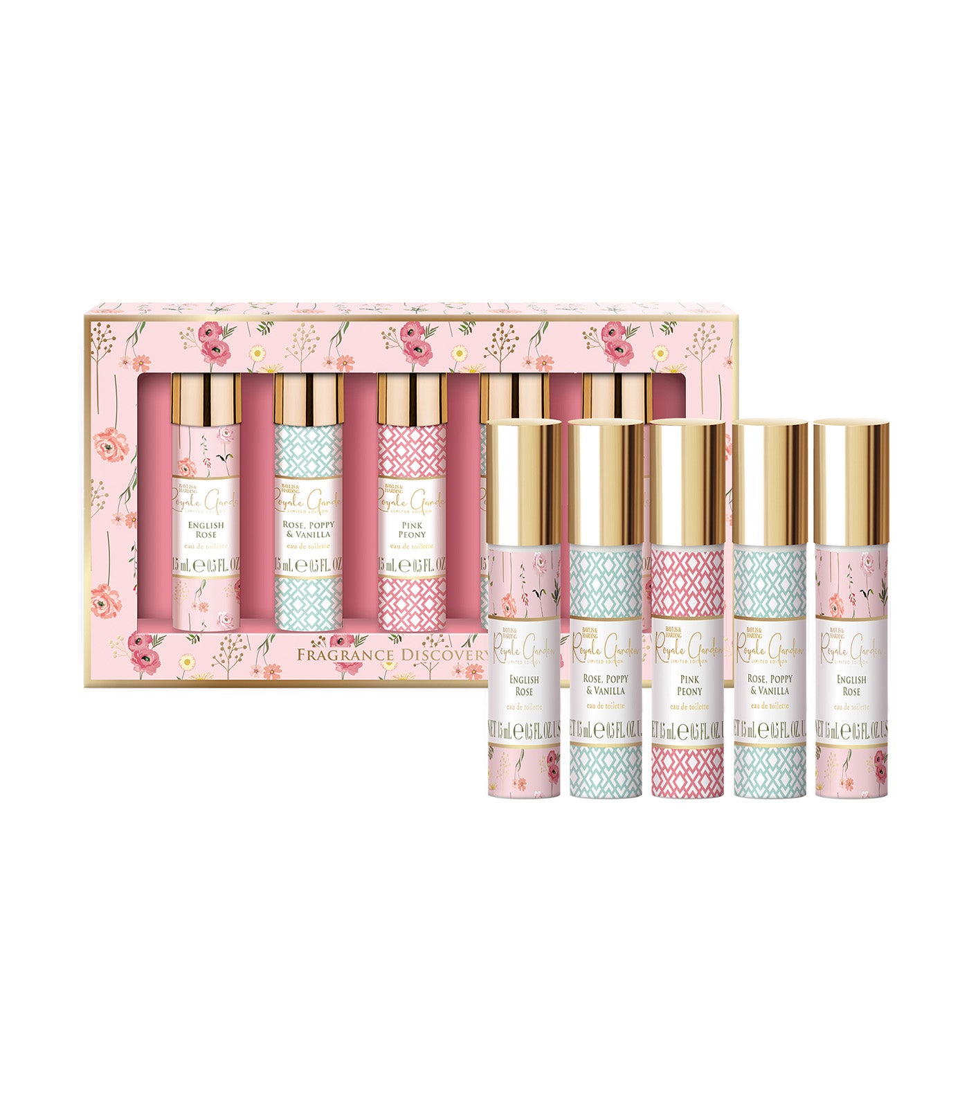 Royale Garden Rose, Poppy and Vanilla Fragrance Discovery Gift Set