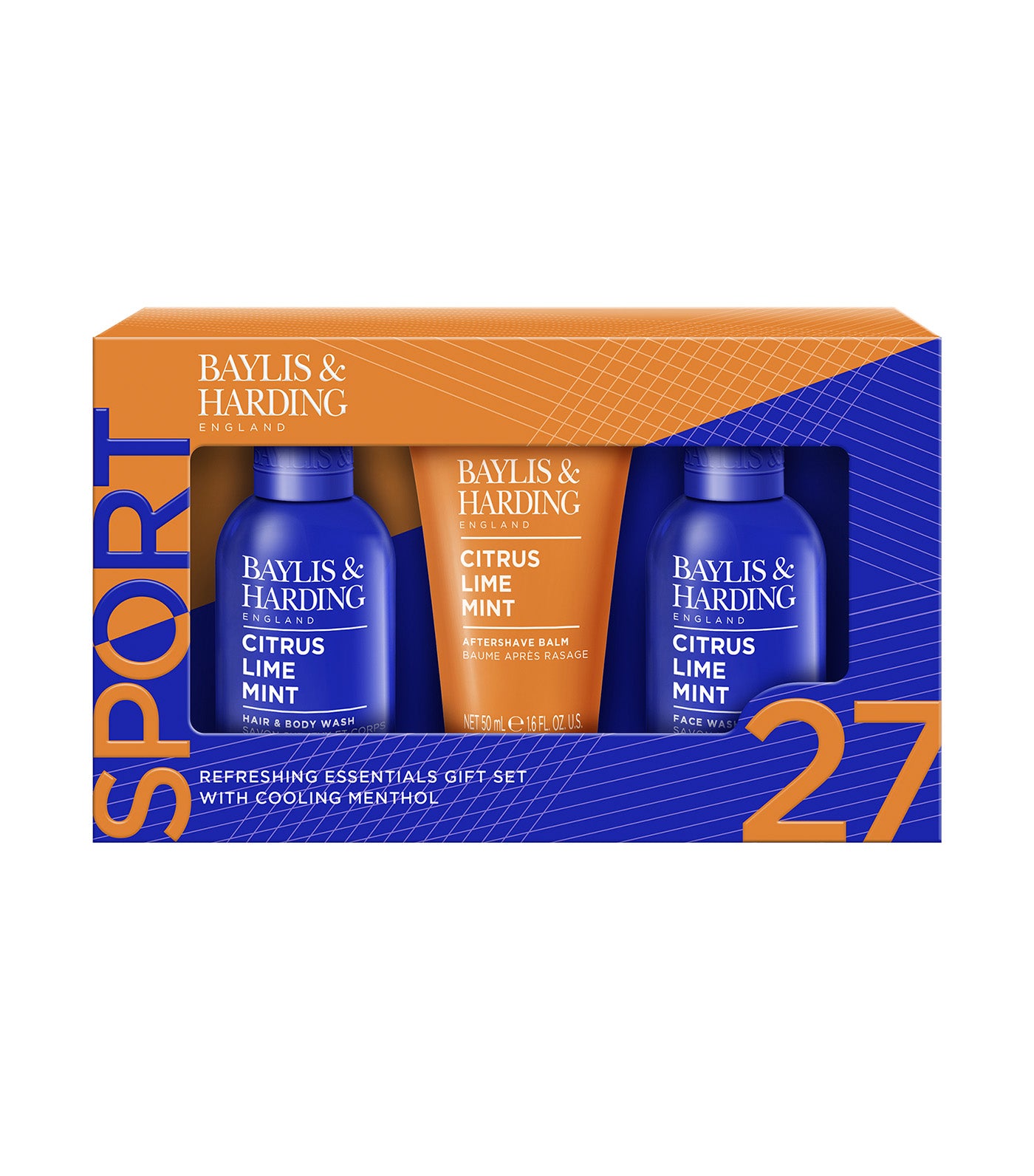 Citrus, Lime and Mint Men's Refreshing Essentials Trio Gift Set