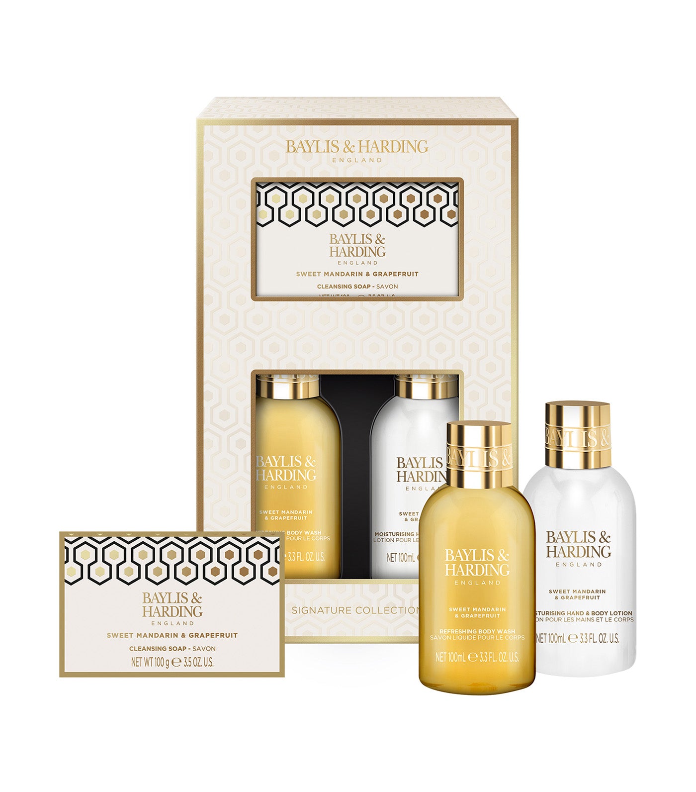 Sweet Mandarin and Grapefruit Luxury Mini Indulgent Shower Gift Set