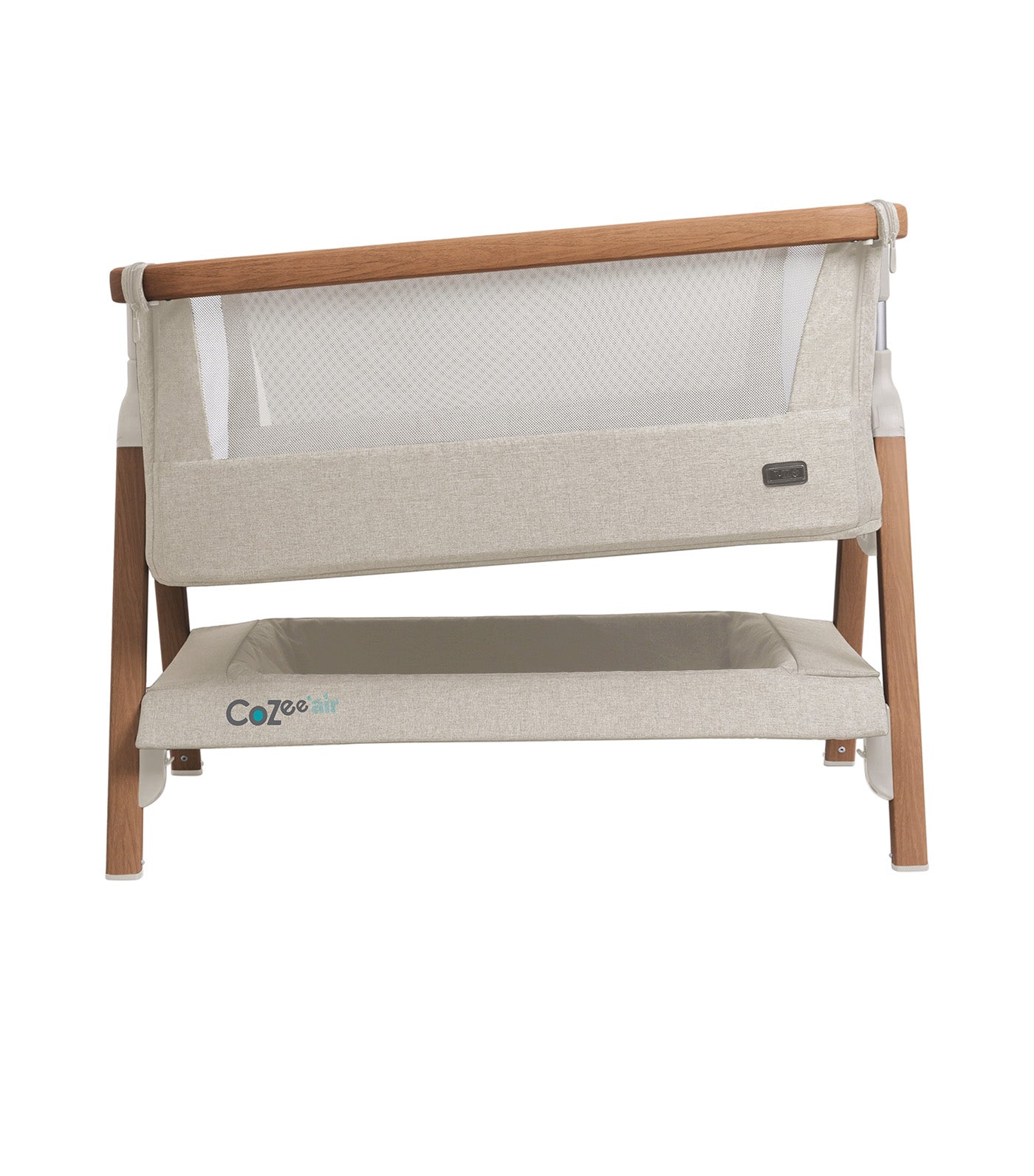 CoZee Air Bedside Crib Scandinavian Walnut/Ecru