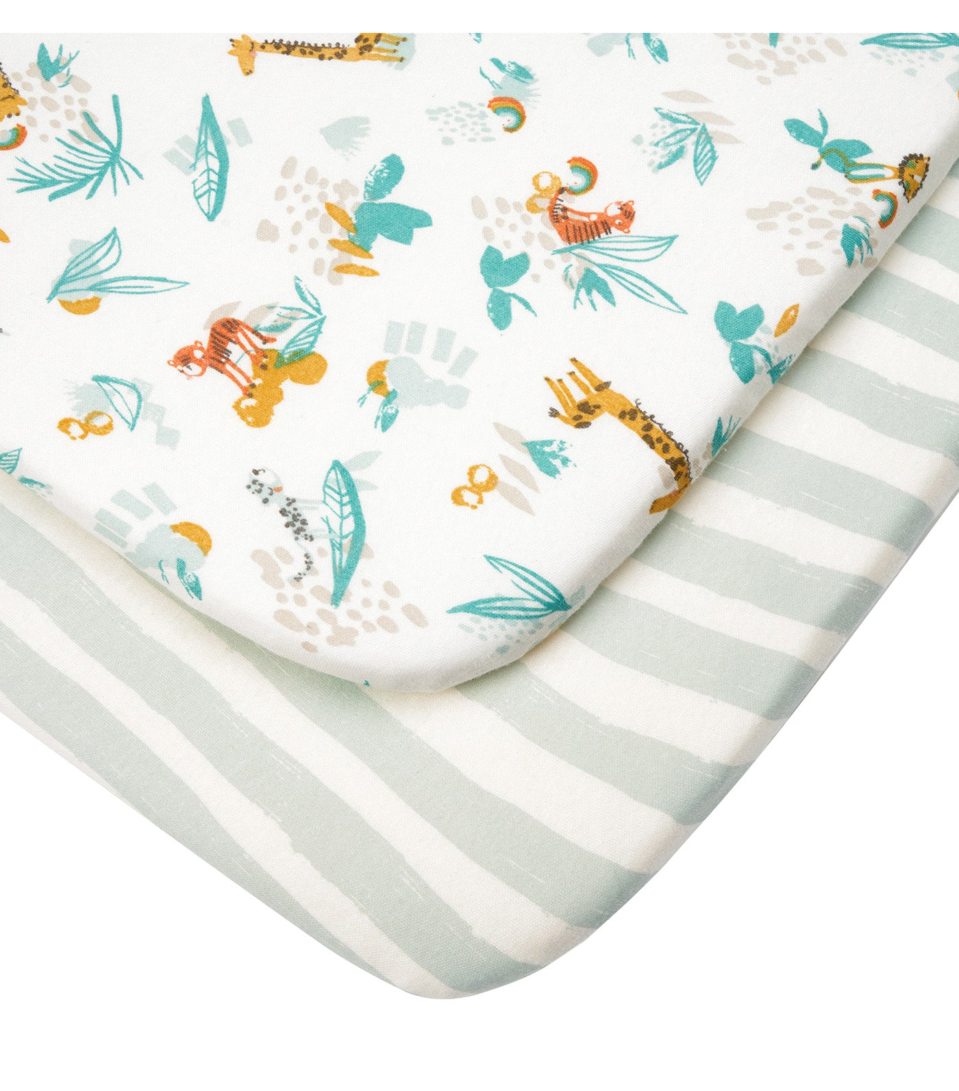 Cozee 2-Pack Bedside Crib Fitted Sheets Run Wild