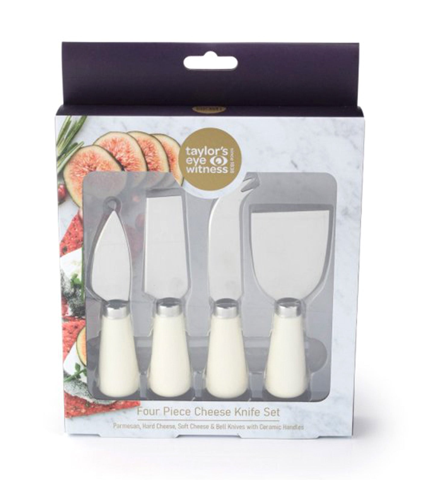 Four Piece Cheese Knife Set Cream
