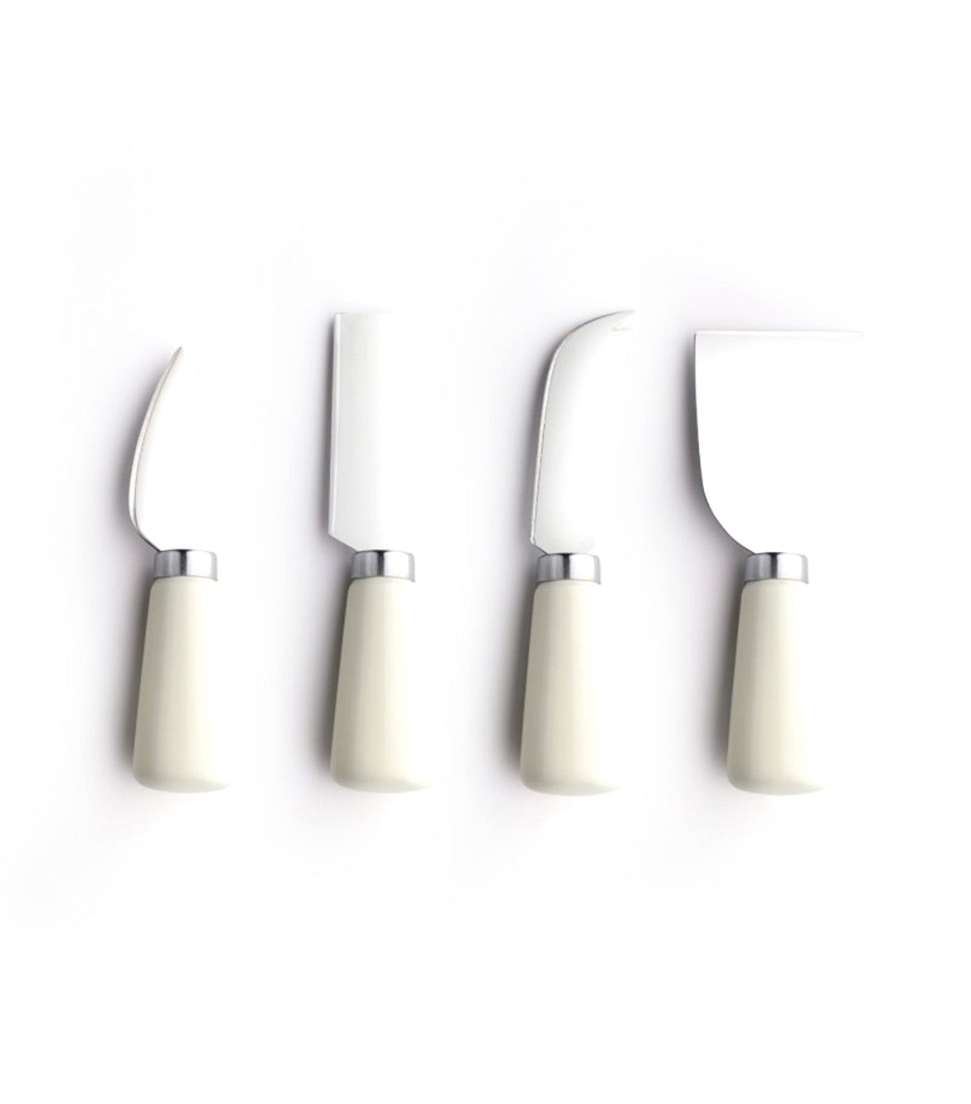 Four Piece Cheese Knife Block Set Cream