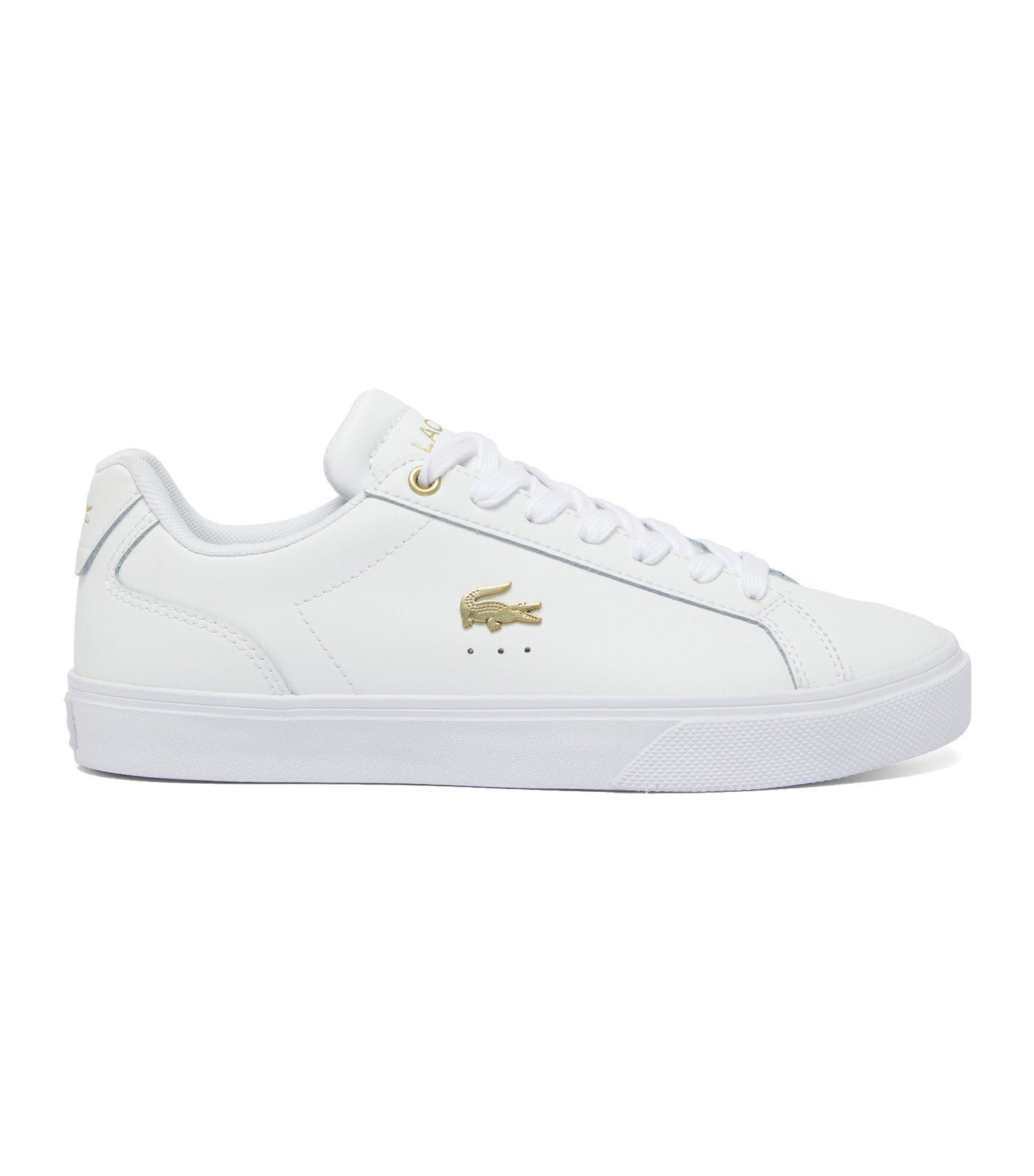 Lacoste lerond blanche et fashion or femme