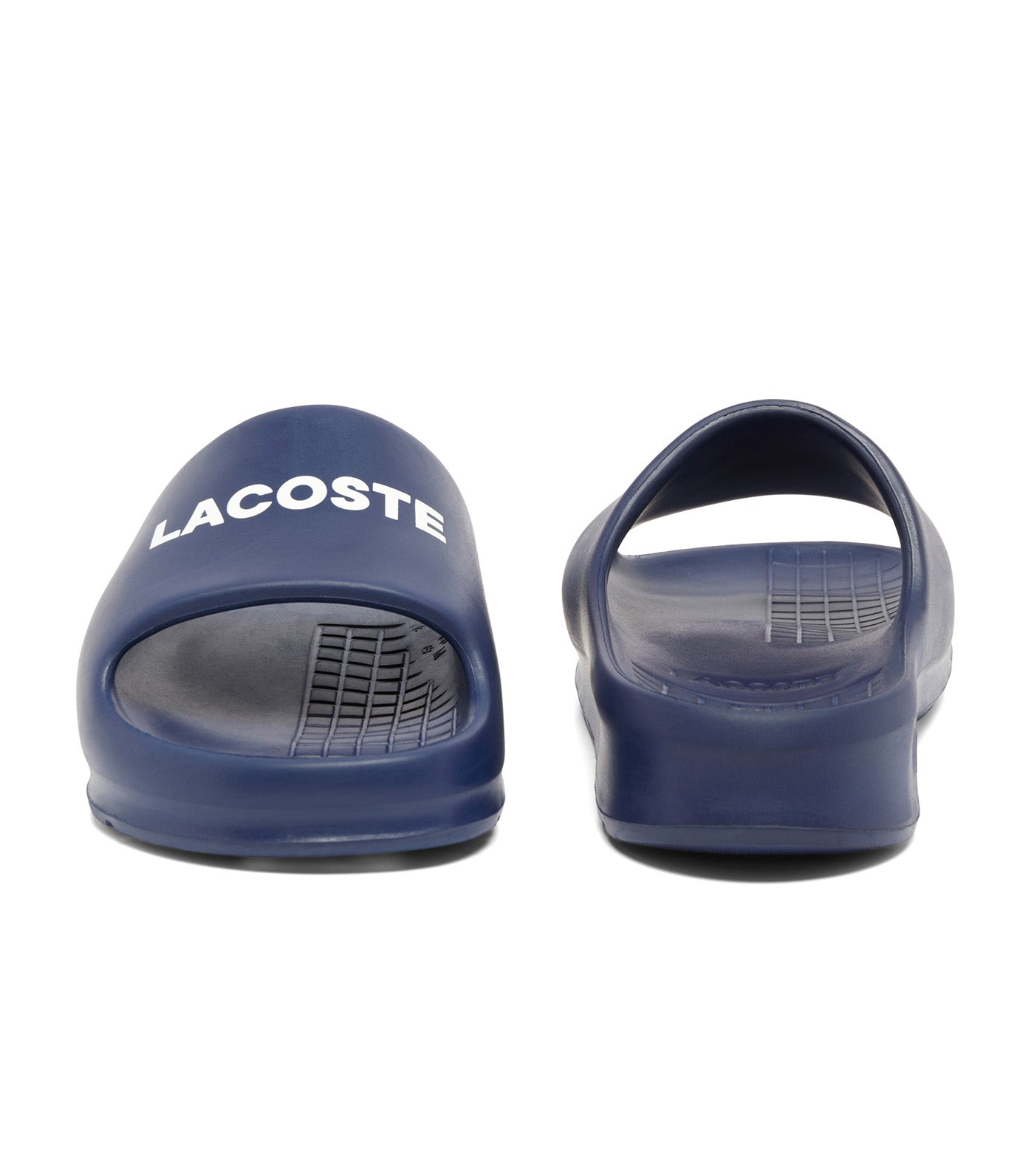 Lacoste Men s Serveslide 2.0 2244 Slides Navy White Rustan s