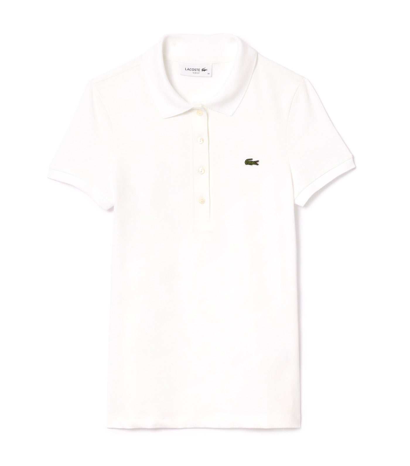 Slim Fit Stretch Cotton Jersey Polo Shirt White