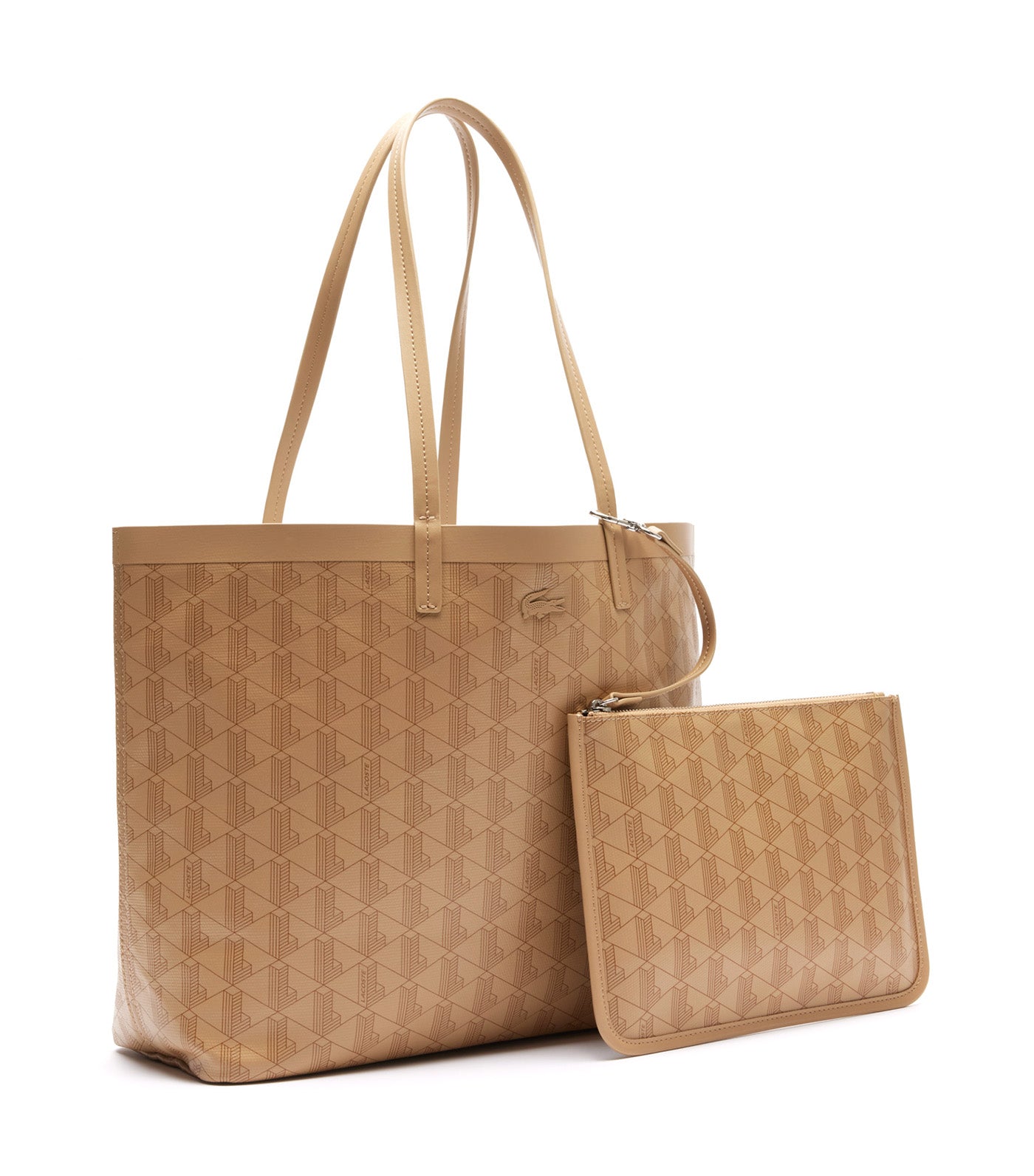 Zely Tote with Removable Pouch Mono Viennois Chipmunk