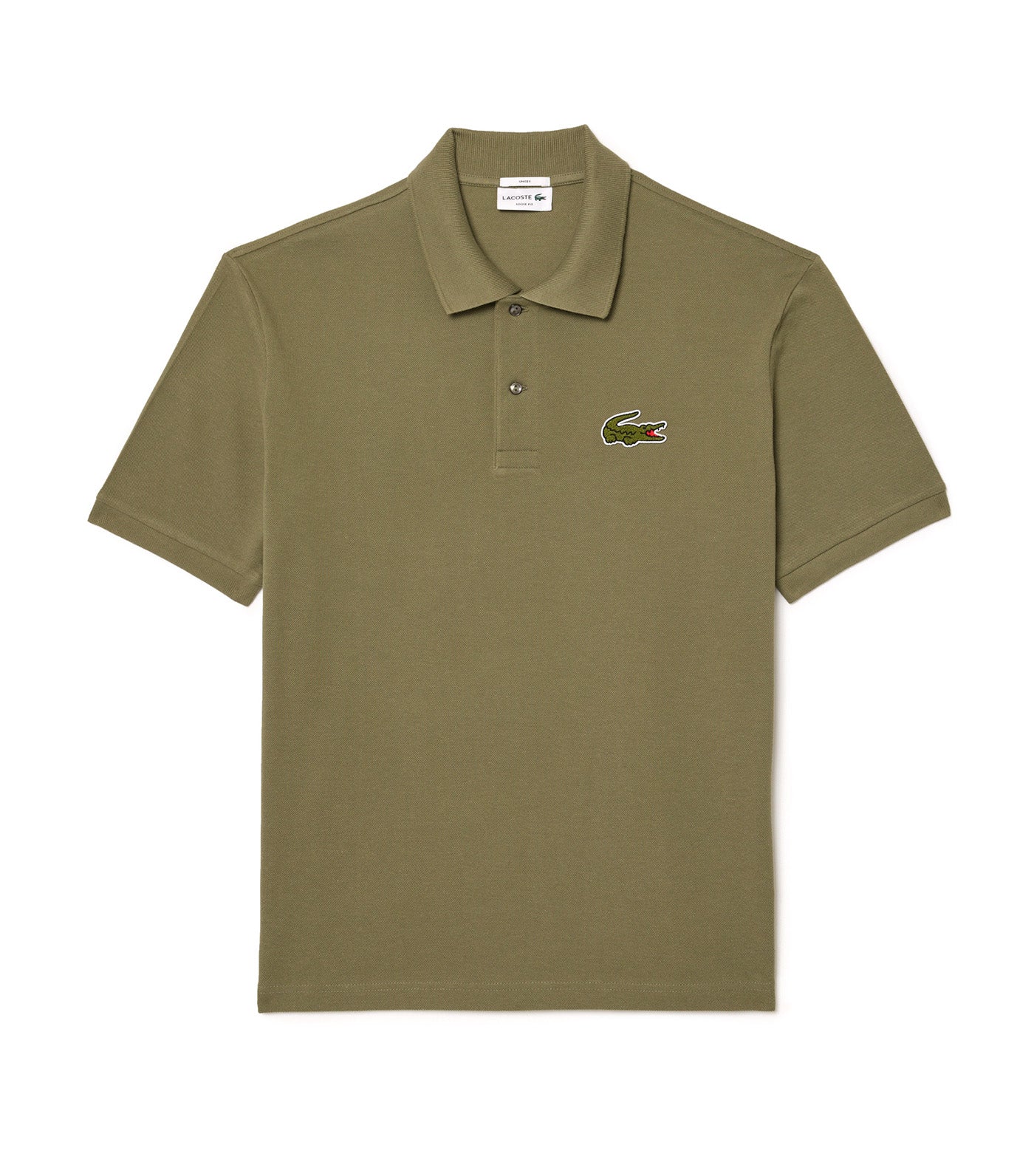 Original L.12.12 Loose Fit Polo Shirt with Badge Khaki