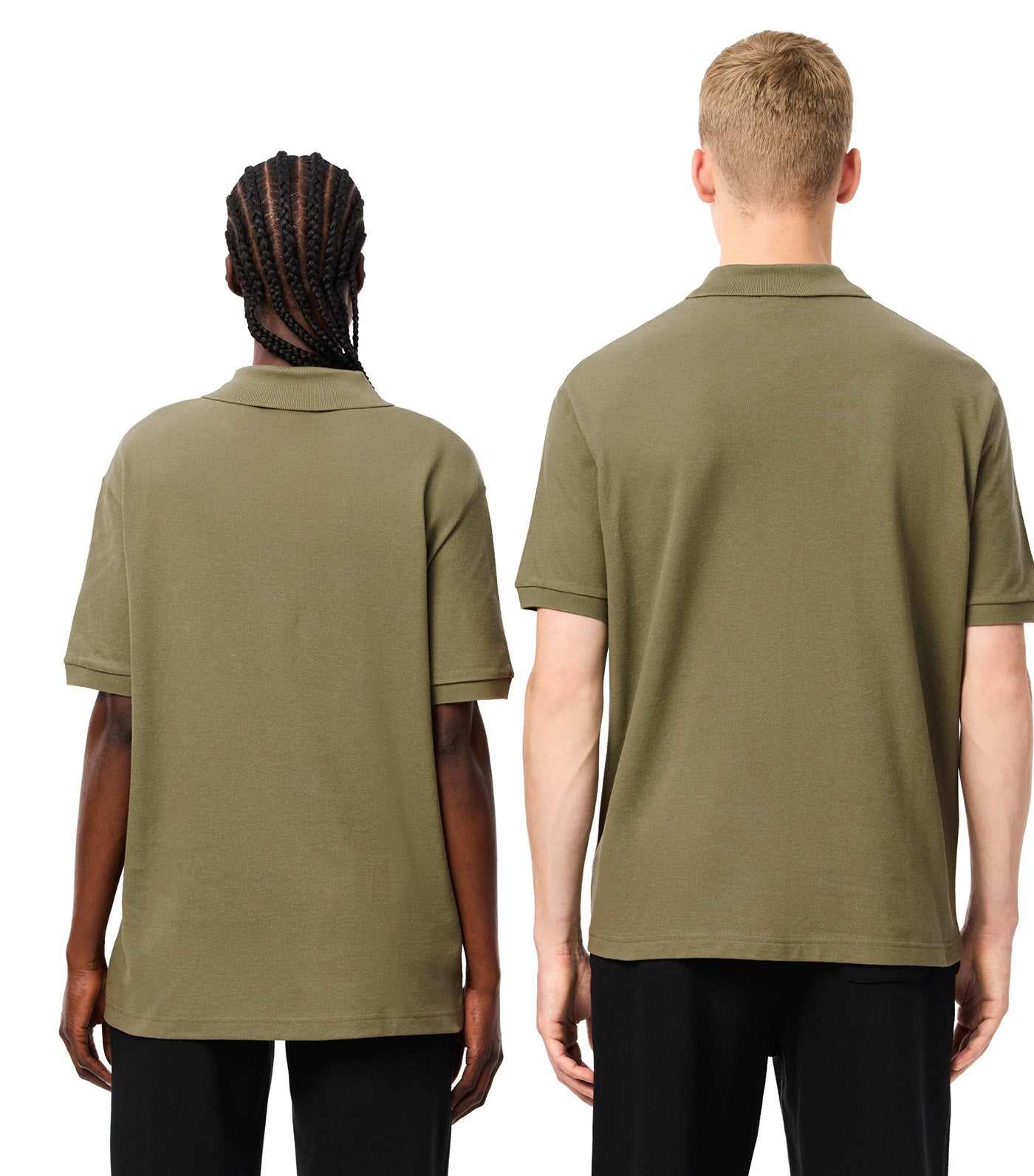 Original L.12.12 Loose Fit Polo Shirt with Badge Khaki