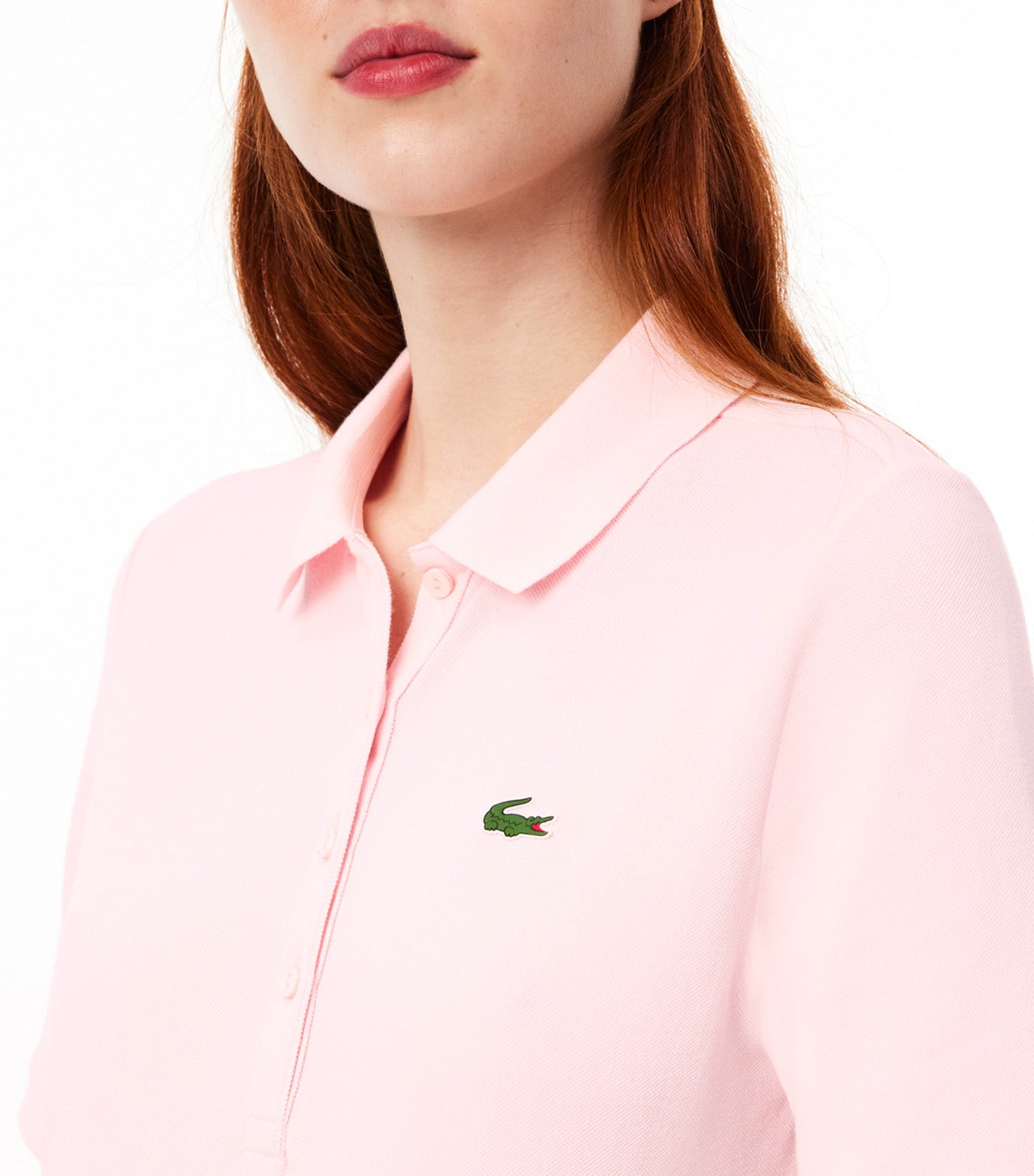 Women's Slim Fit Organic Cotton Golf Polo Shirt Flamingo/Flamingo